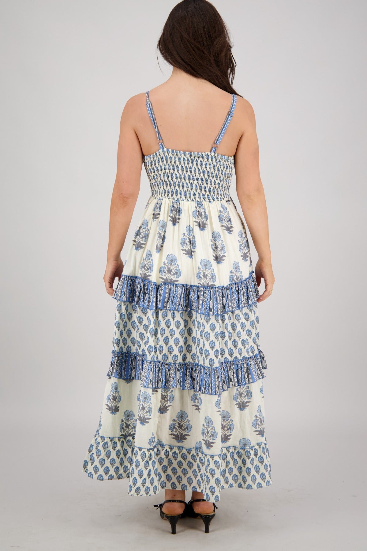 Saphira Block Print Maxi 25201 - Advance Apparels Inc