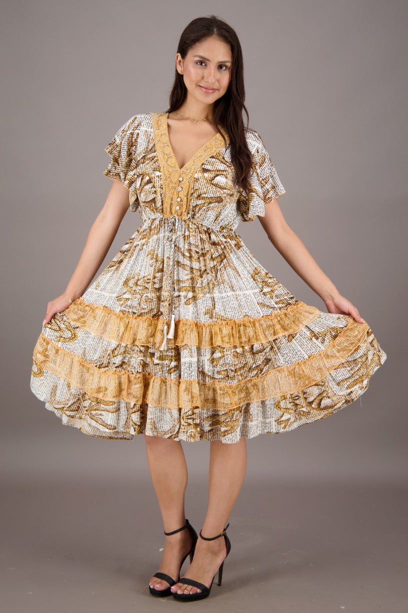 Seawillow Ruffle Dress 24964 - Advance Apparels Inc