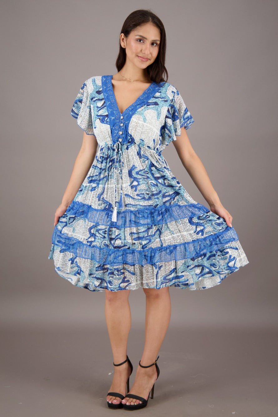 Seawillow Ruffle Dress 24964 - Advance Apparels Inc