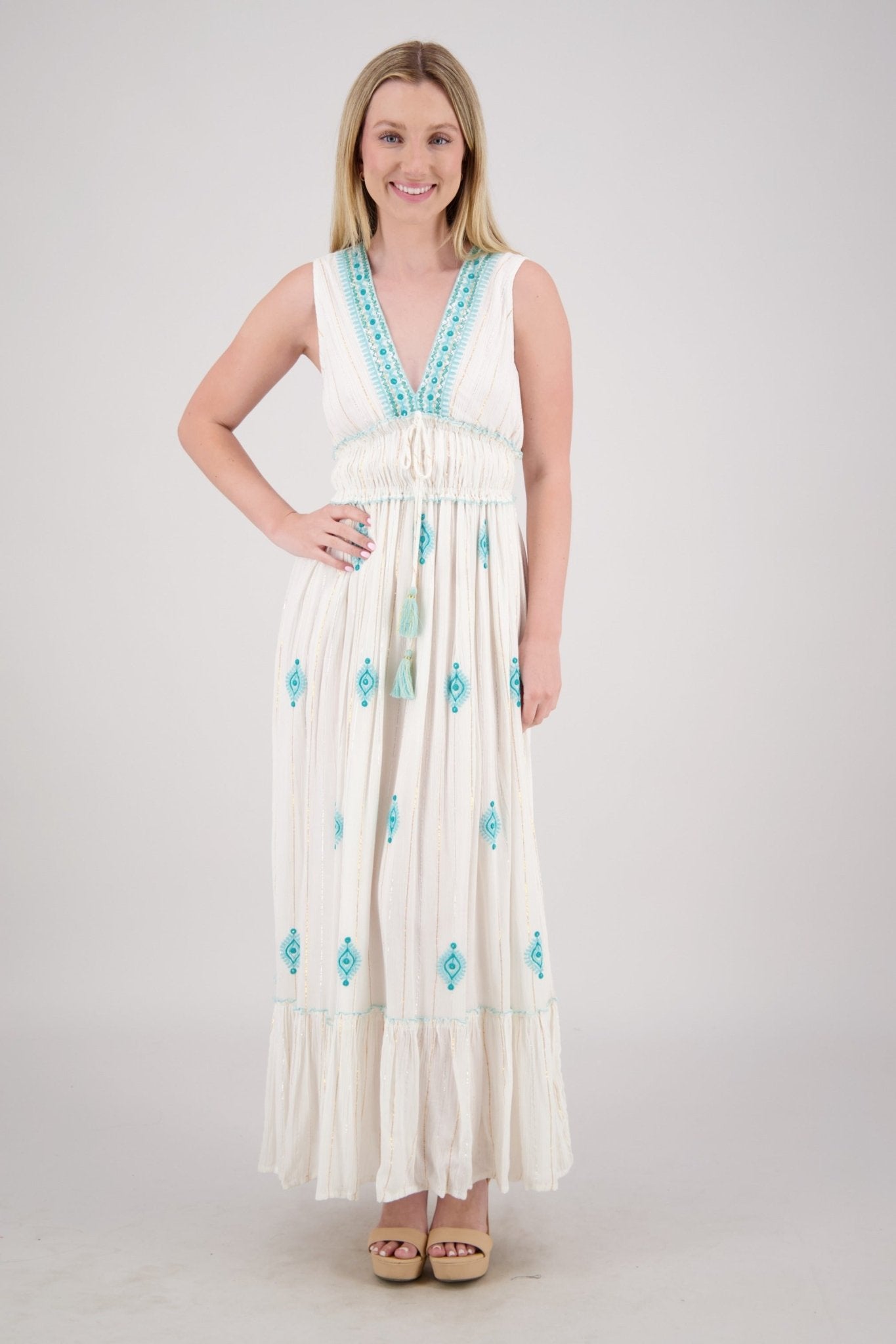 Seraphina Pastel Day Dress 25103 - Advance Apparels Inc
