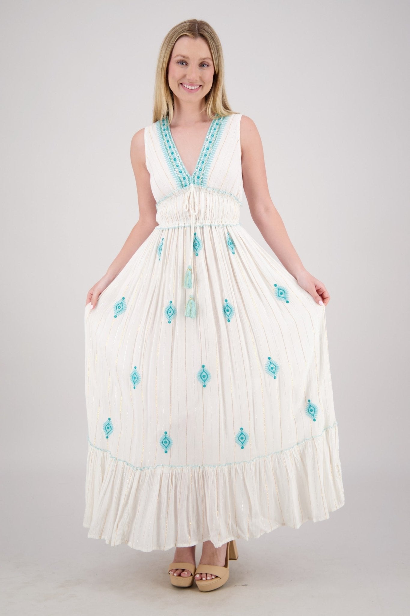 Seraphina Pastel Day Dress 25103 - Advance Apparels Inc