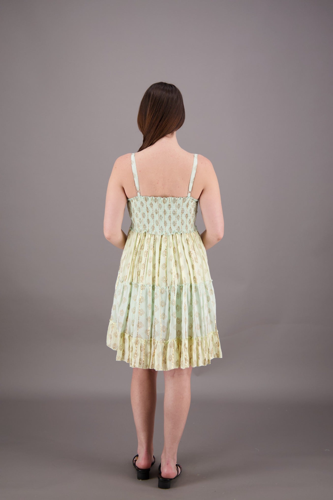 Serene Pastel Middy Dress 24928 - Advance Apparels Inc