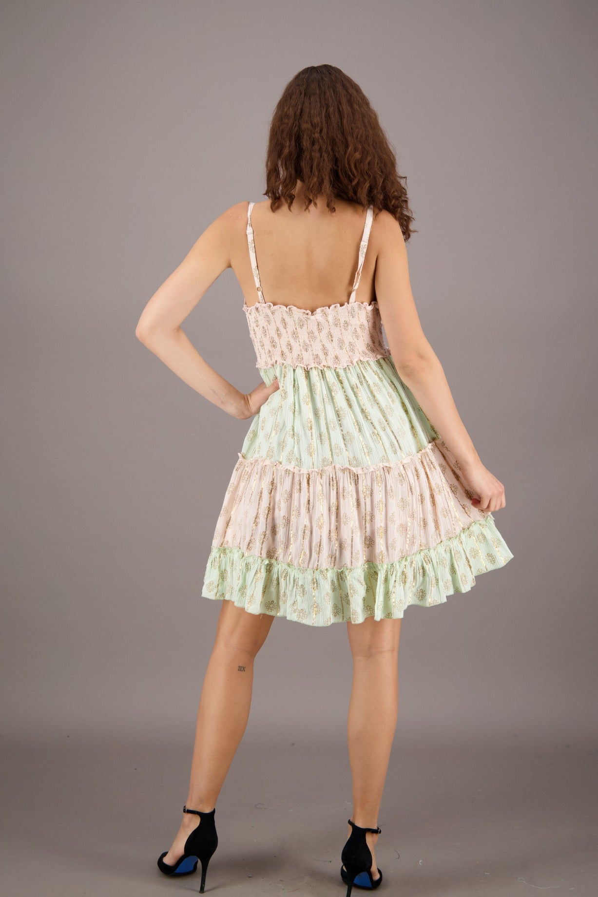 Serene Pastel Middy Dress 24928 - Advance Apparels Inc