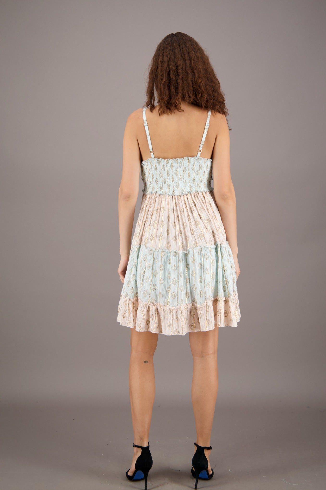 Serene Pastel Middy Dress 24928 - Advance Apparels Inc