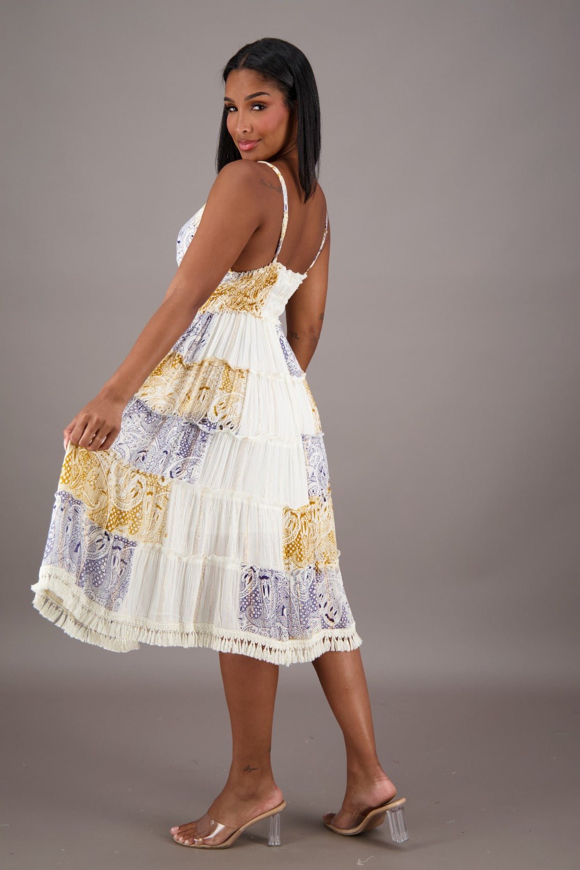 Serenity Sands Bohemian Sundress 24959 - Advance Apparels Inc
