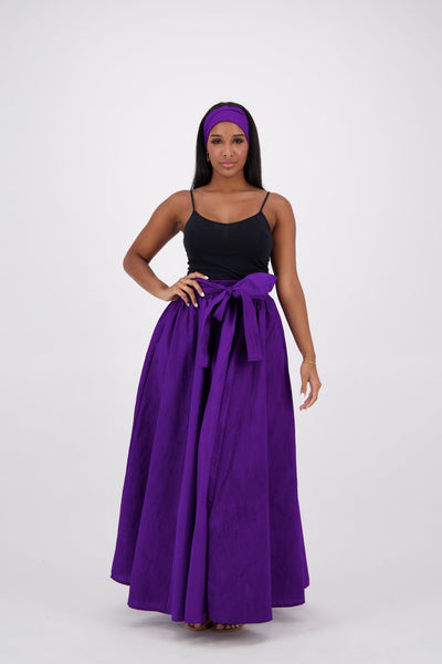 SIlk/Poly Blend Long Maxi Skirt 24317 Purple - Advance Apparels Inc