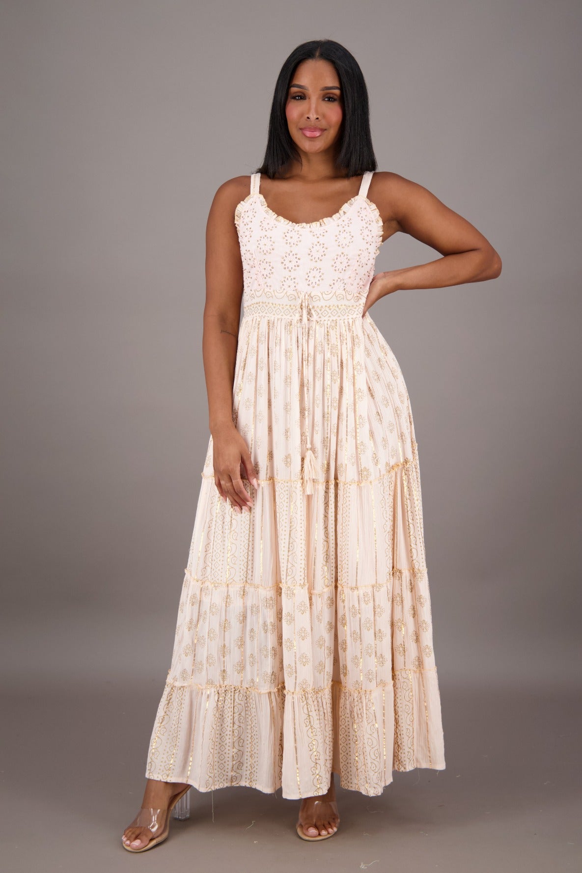 Solene Tiered Maxi 24713 - Advance Apparels Inc