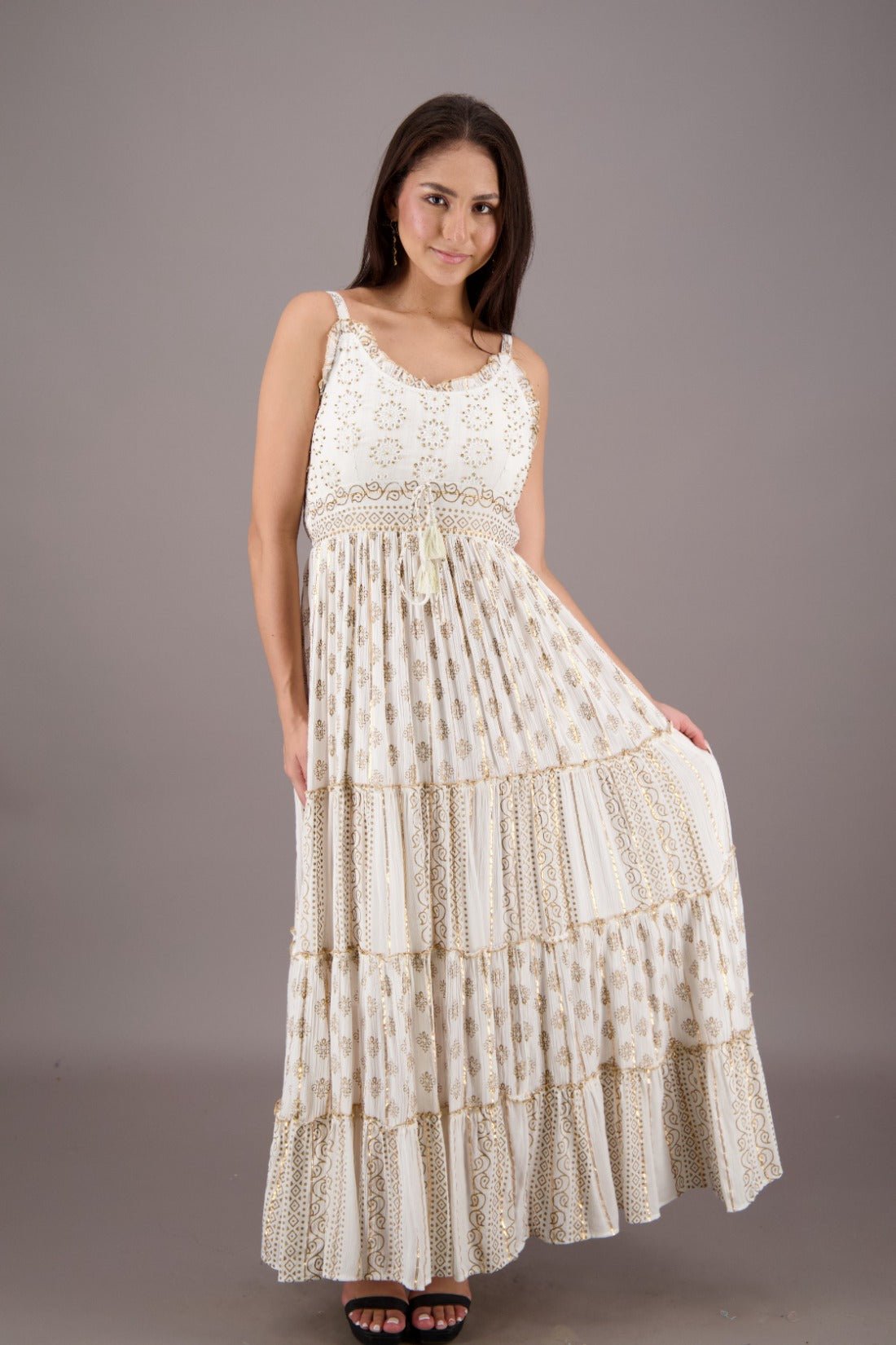 Solene Tiered Maxi 24713 - Advance Apparels Inc