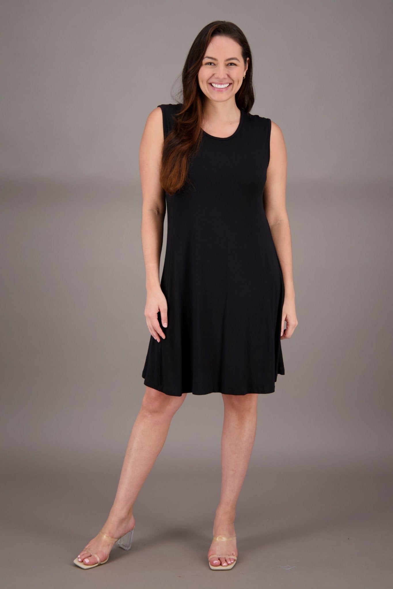 Solid Color Bamboo Tank Dress BAM - 24602 - Advance Apparels Inc