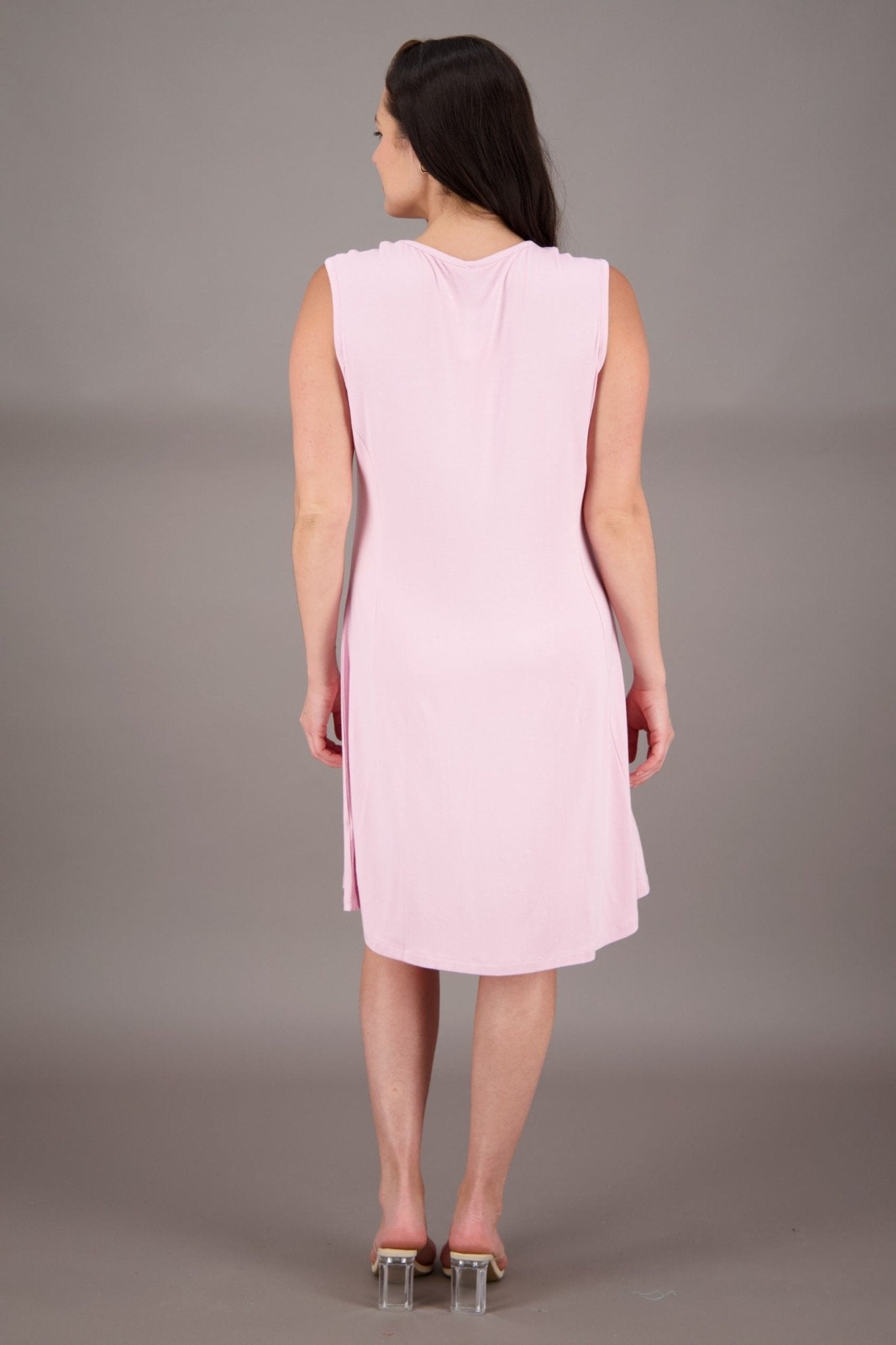 Solid Color Bamboo Tank Dress BAM - 24602 - Advance Apparels Inc