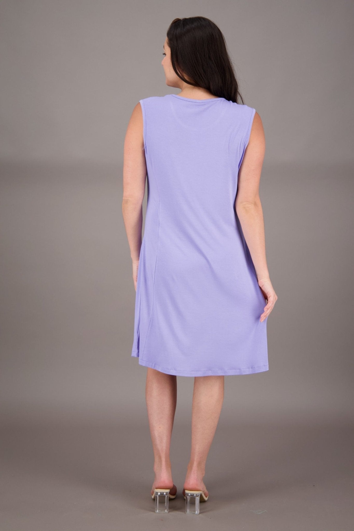 Solid Color Bamboo Tank Dress BAM - 24602 - Advance Apparels Inc