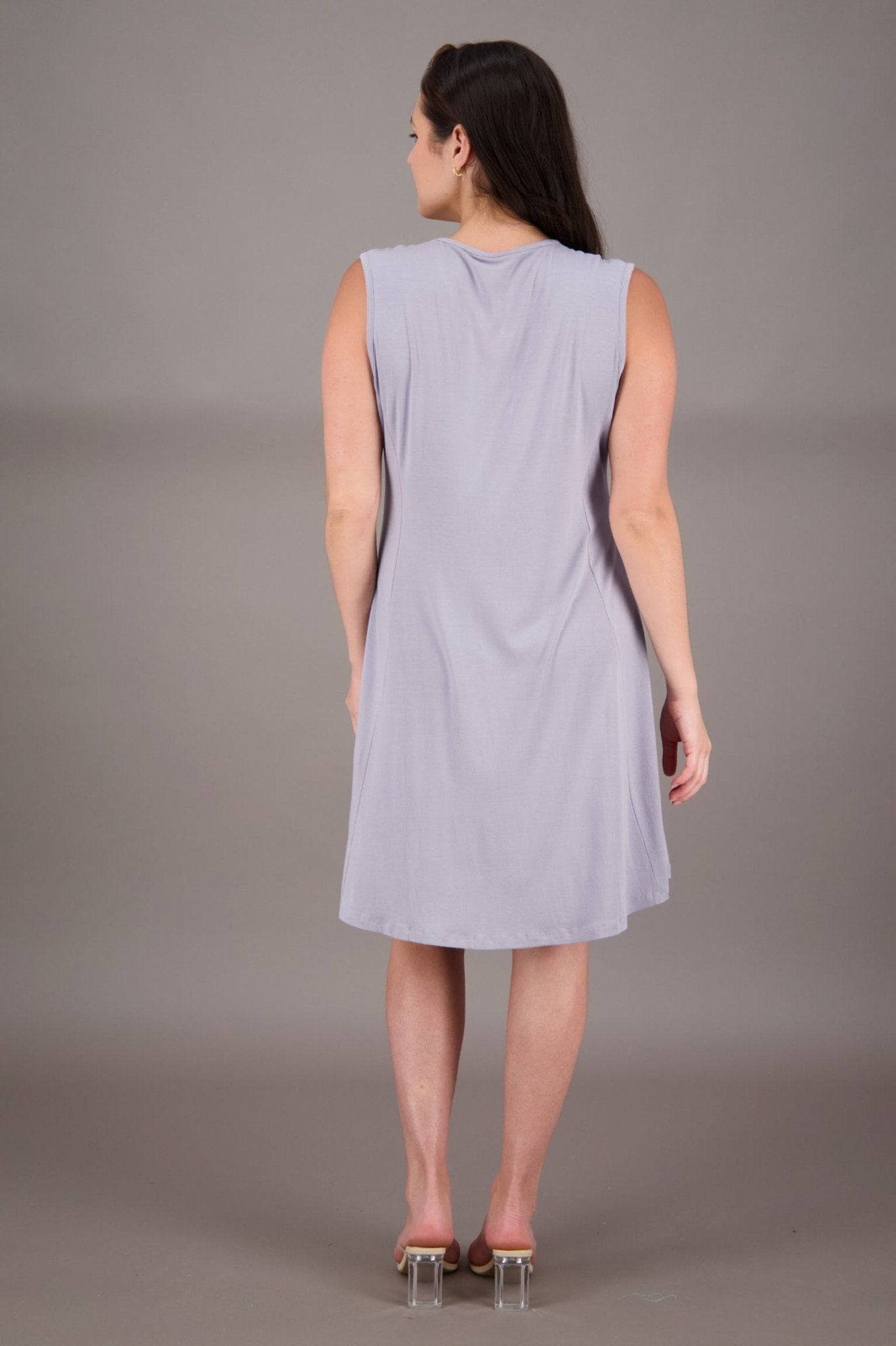 Solid Color Bamboo Tank Dress BAM - 24602 - Advance Apparels Inc