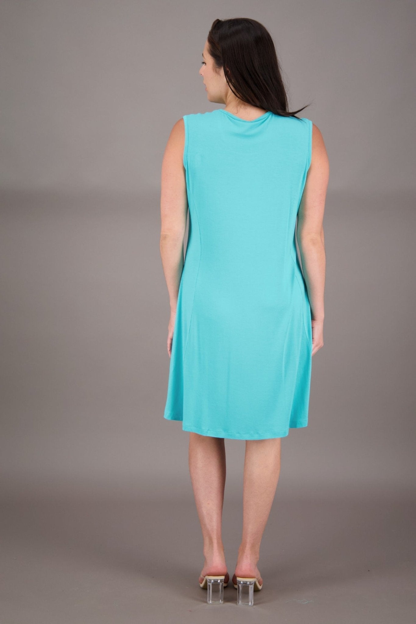 Solid Color Bamboo Tank Dress BAM - 24602 - Advance Apparels Inc