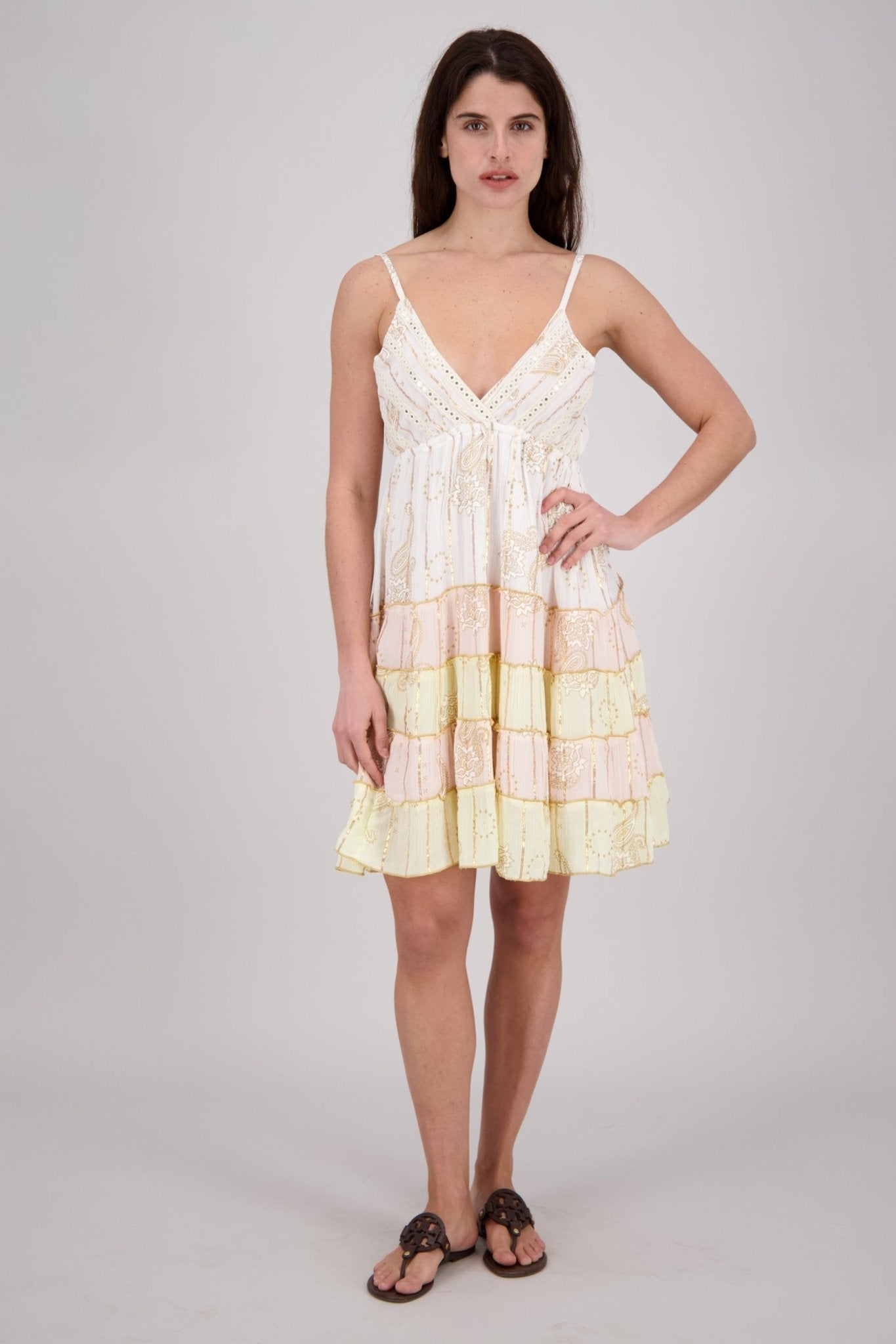 Patchwork Midi Dress - S/M / Mint Green Patchwork Midi Dress - S/M / Mint Green