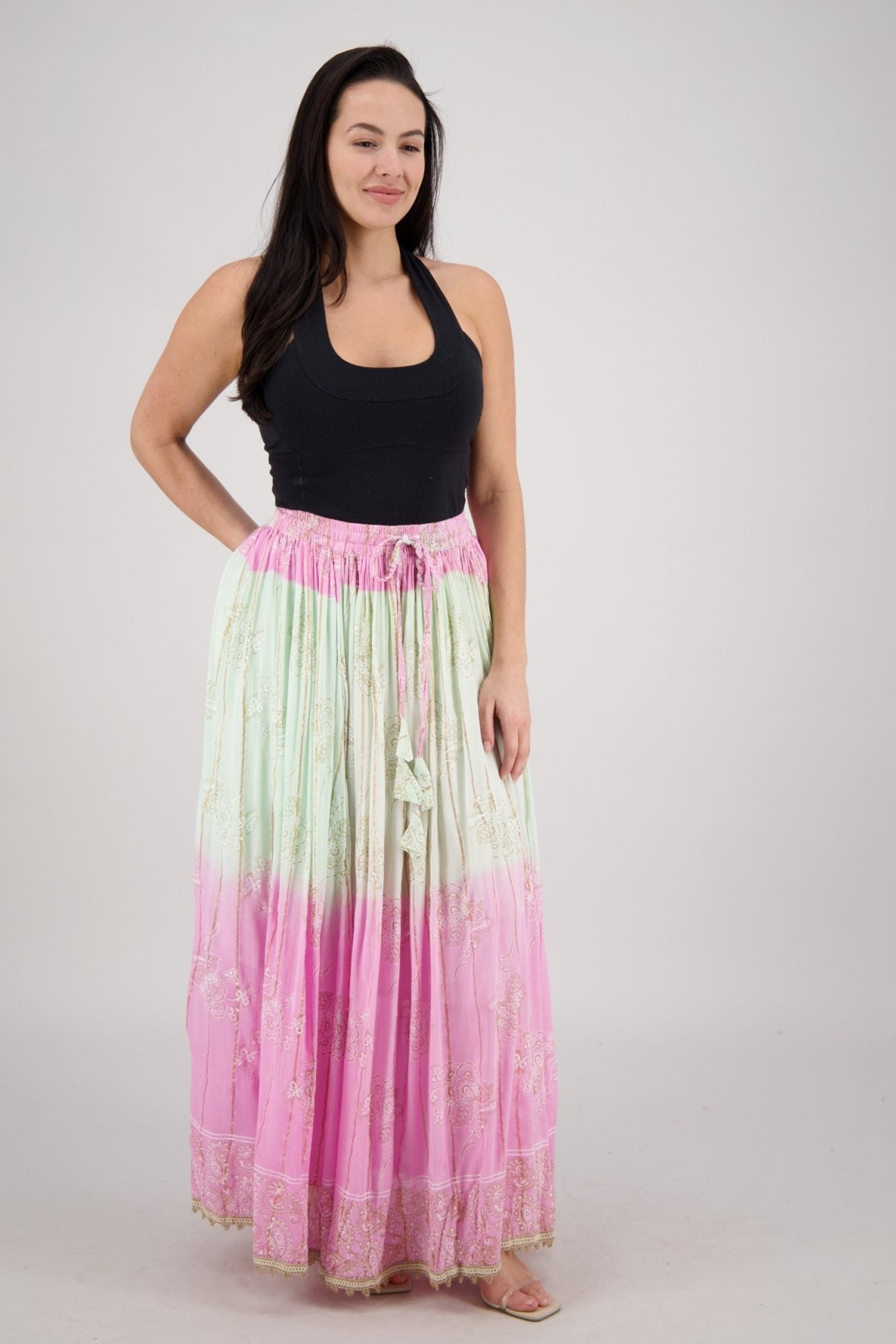 Sunset Bloom Maxi SK - 24962 - Advance Apparels Inc