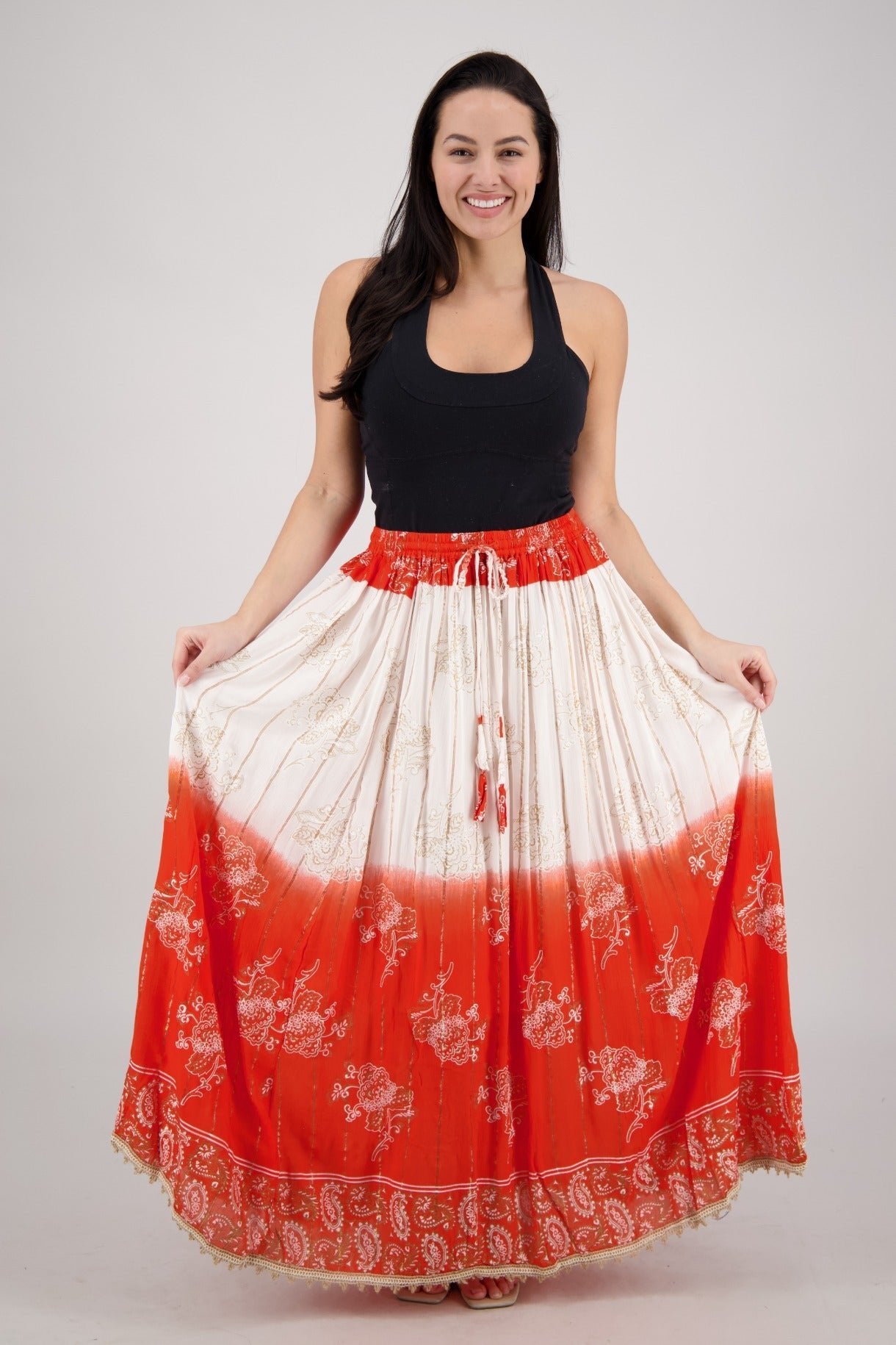 Sunset Bloom Maxi SK - 24962 - Advance Apparels Inc