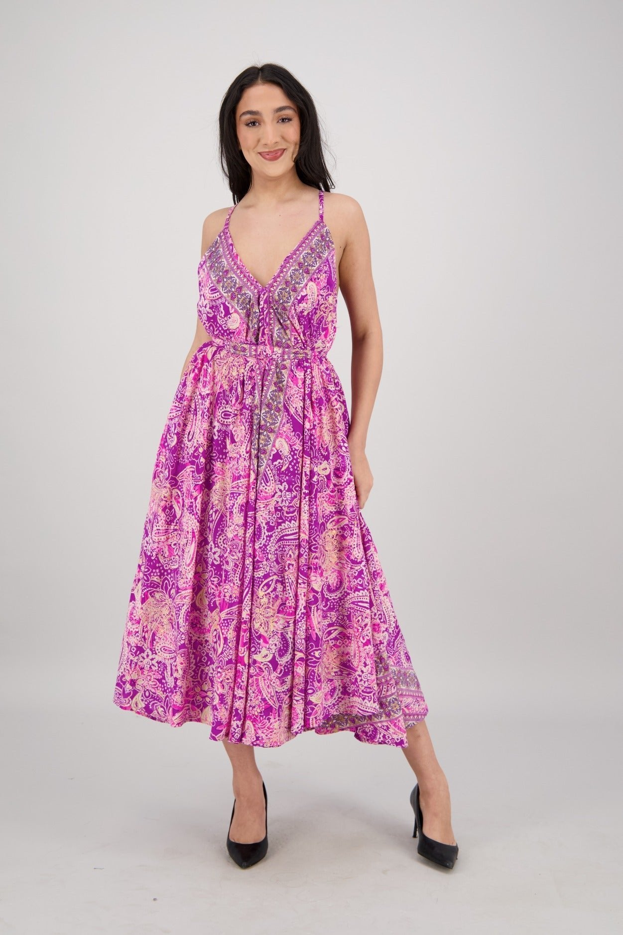 The Zaria Maxi Dress - Artful Bloom AB - 16108 - Advance Apparels Inc
