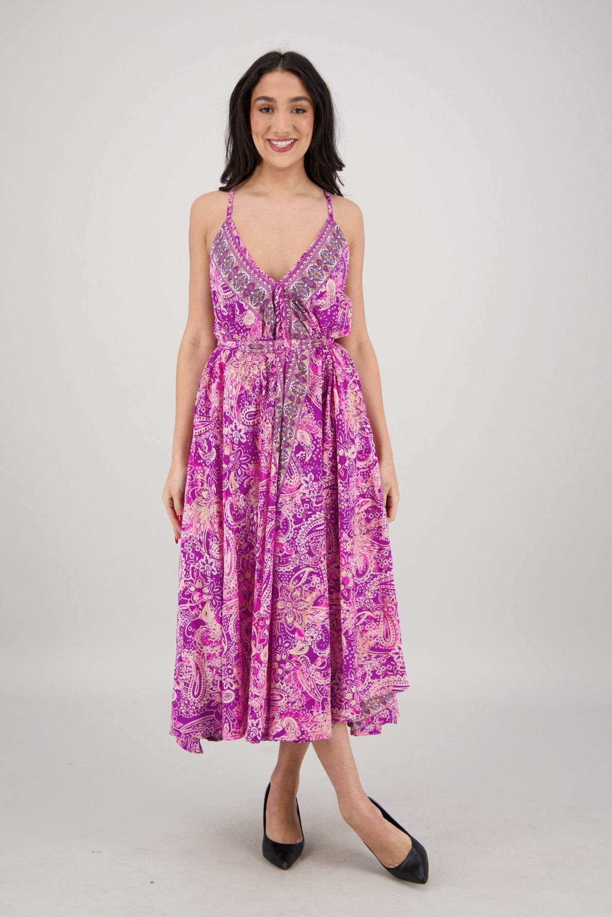 The Zaria Maxi Dress - Artful Bloom AB - 16108 - Advance Apparels Inc