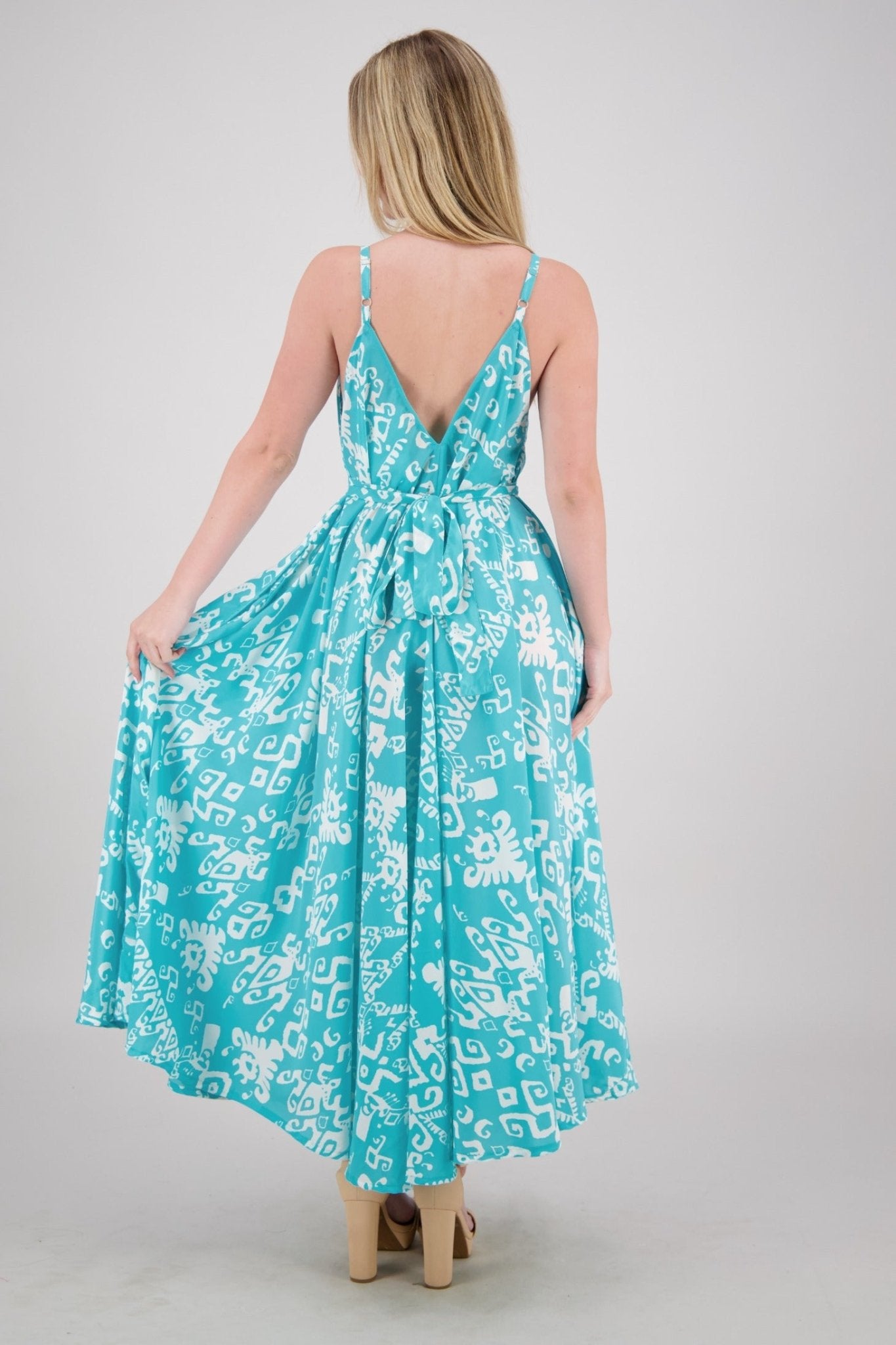 The Zaria Maxi Dress - Black Sand AB - 16109 - Advance Apparels Inc