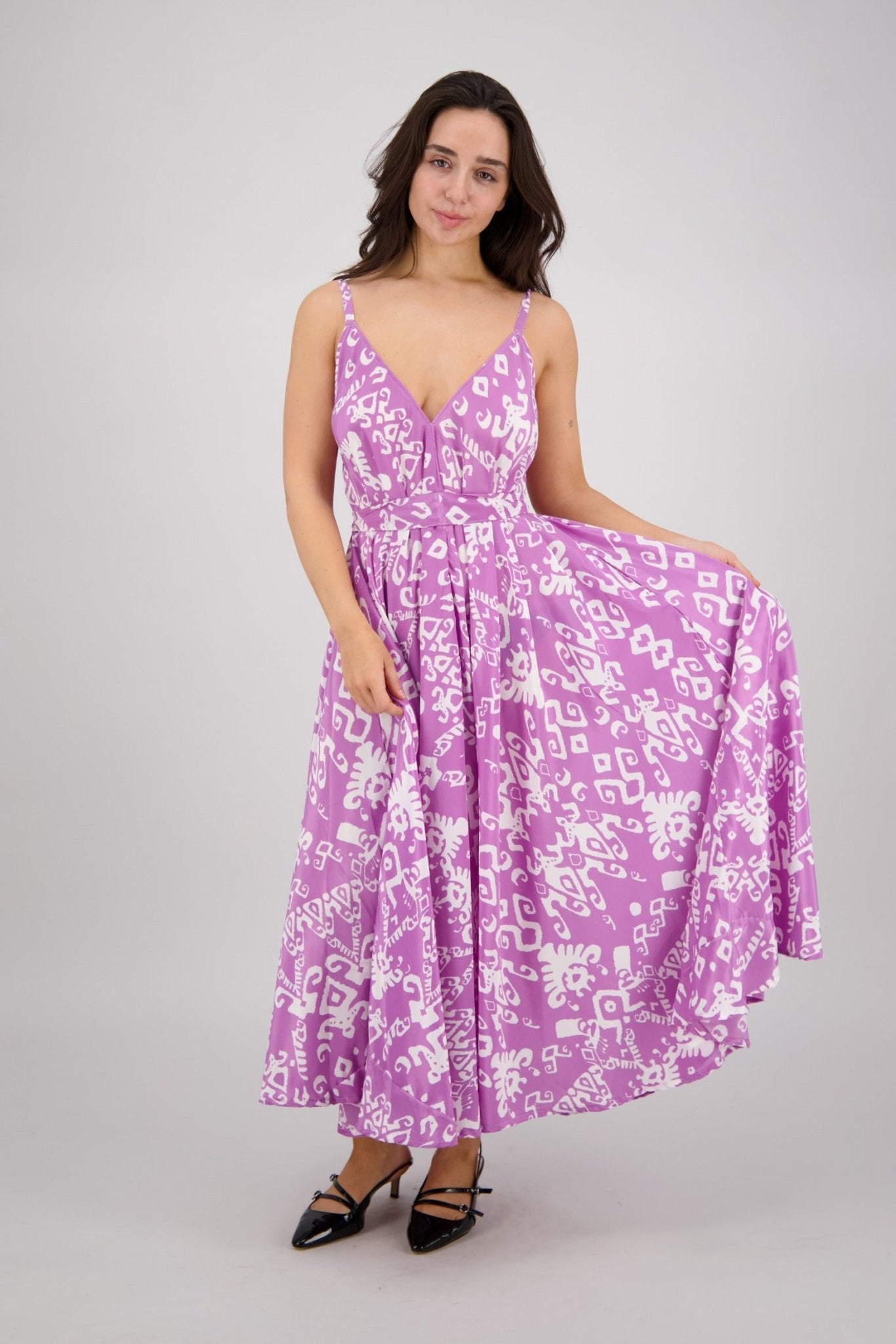 The Zaria Maxi Dress - Black Sand AB - 16109 - Advance Apparels Inc