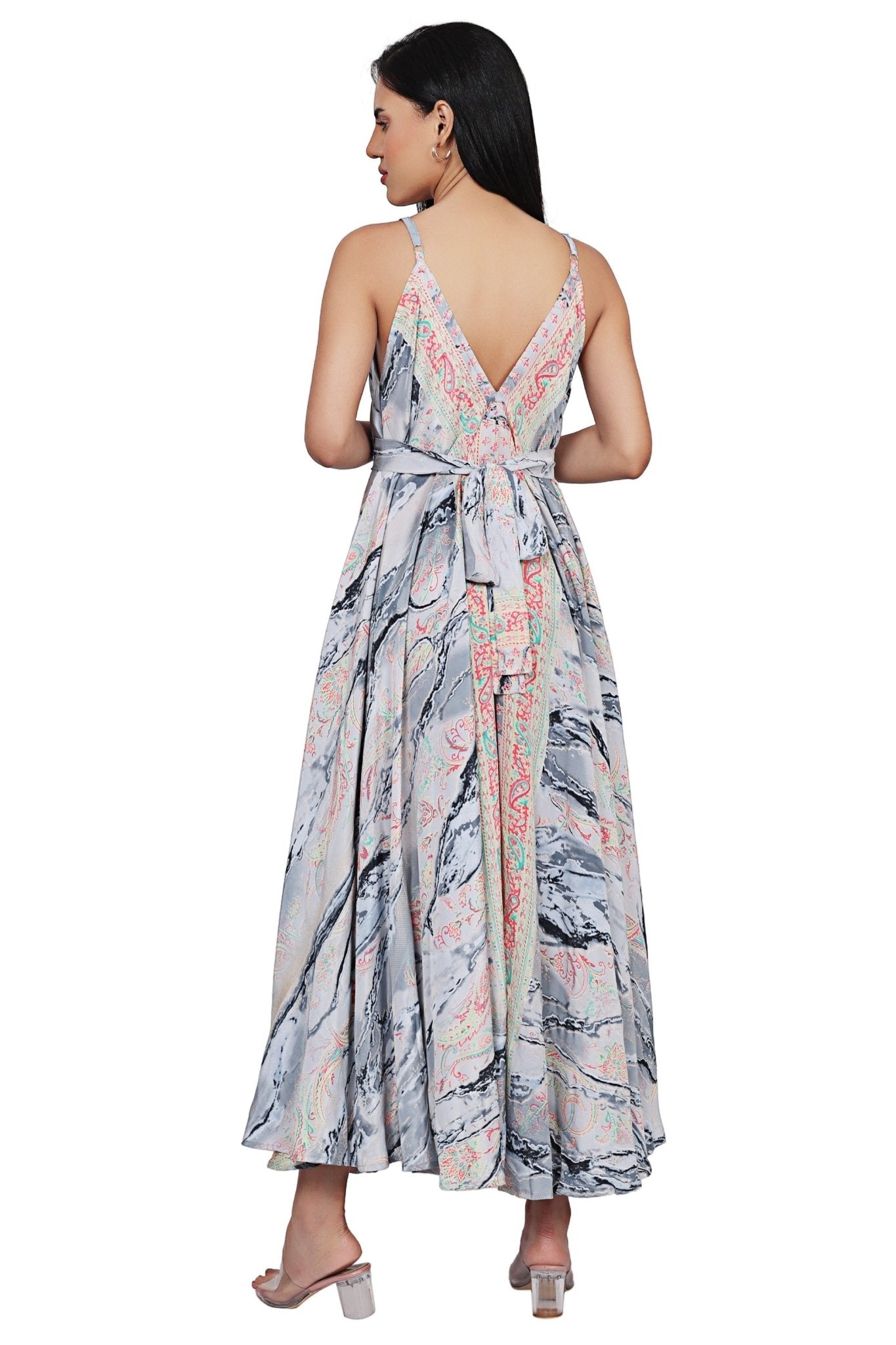 The Zaria Maxi Dress – Clouded Bloom AB - 16080 - Advance Apparels Inc
