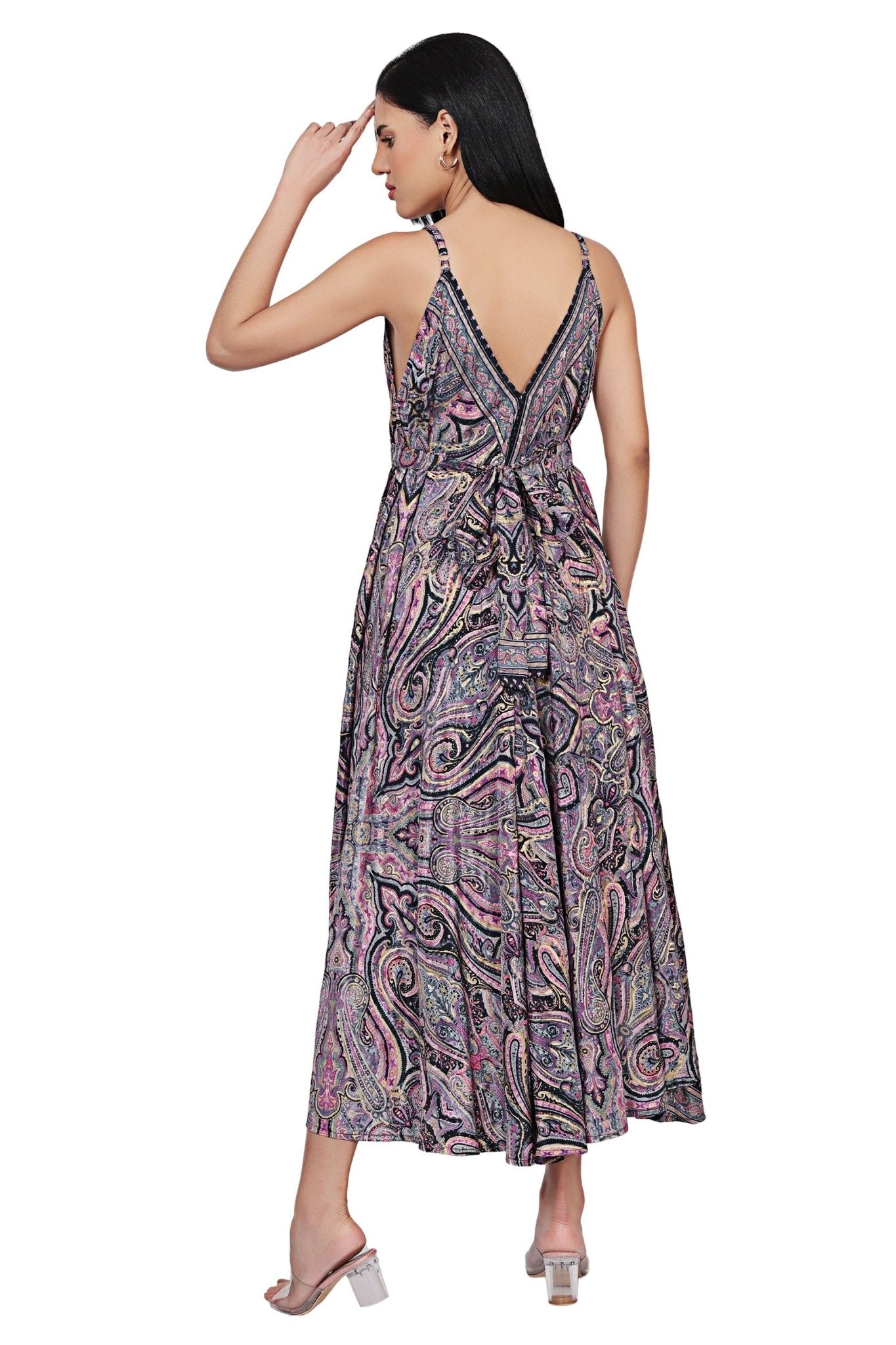 The Zaria Maxi Dress – Paisley Tapestry AB - 16079 - Advance Apparels Inc