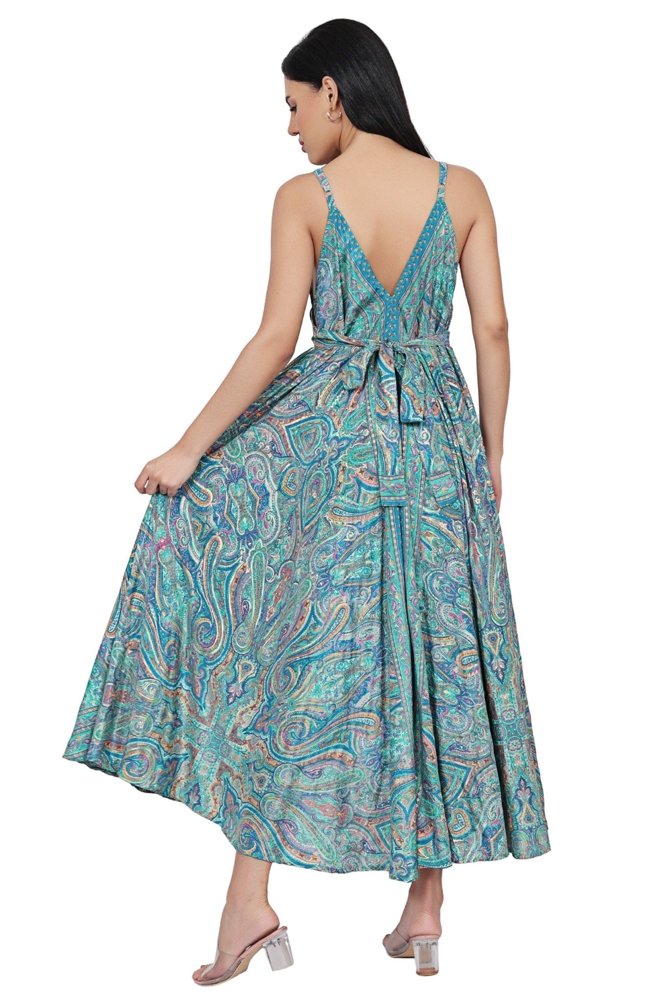 The Zaria Maxi Dress – Paisley Tapestry AB - 16079 - Advance Apparels Inc