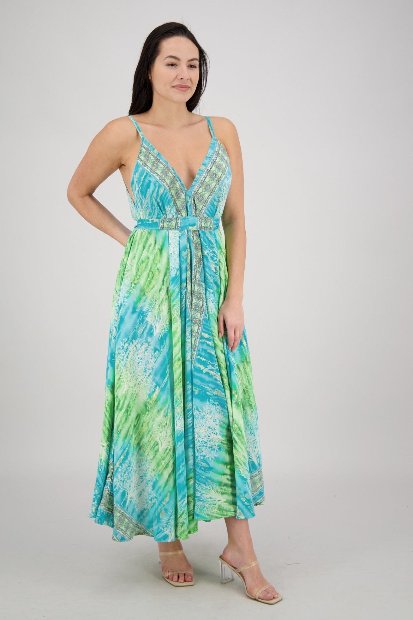 The Zaria Maxi Dress - Seafoam AB - 1606 - Advance Apparels Inc