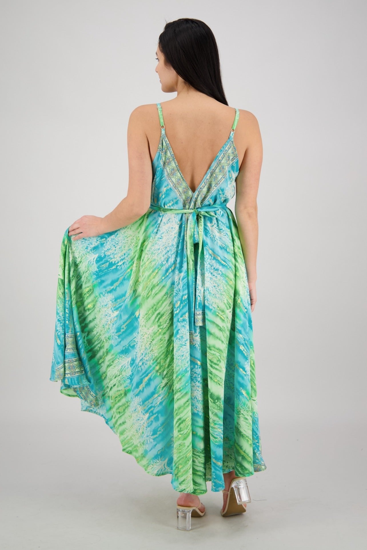 The Zaria Maxi Dress - Seafoam AB - 1606 - Advance Apparels Inc