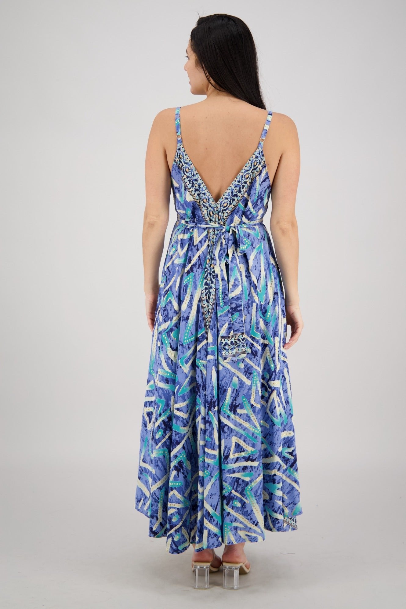 The Zaria Maxi Dress - Tropic Blade AB - 16112 - Advance Apparels Inc