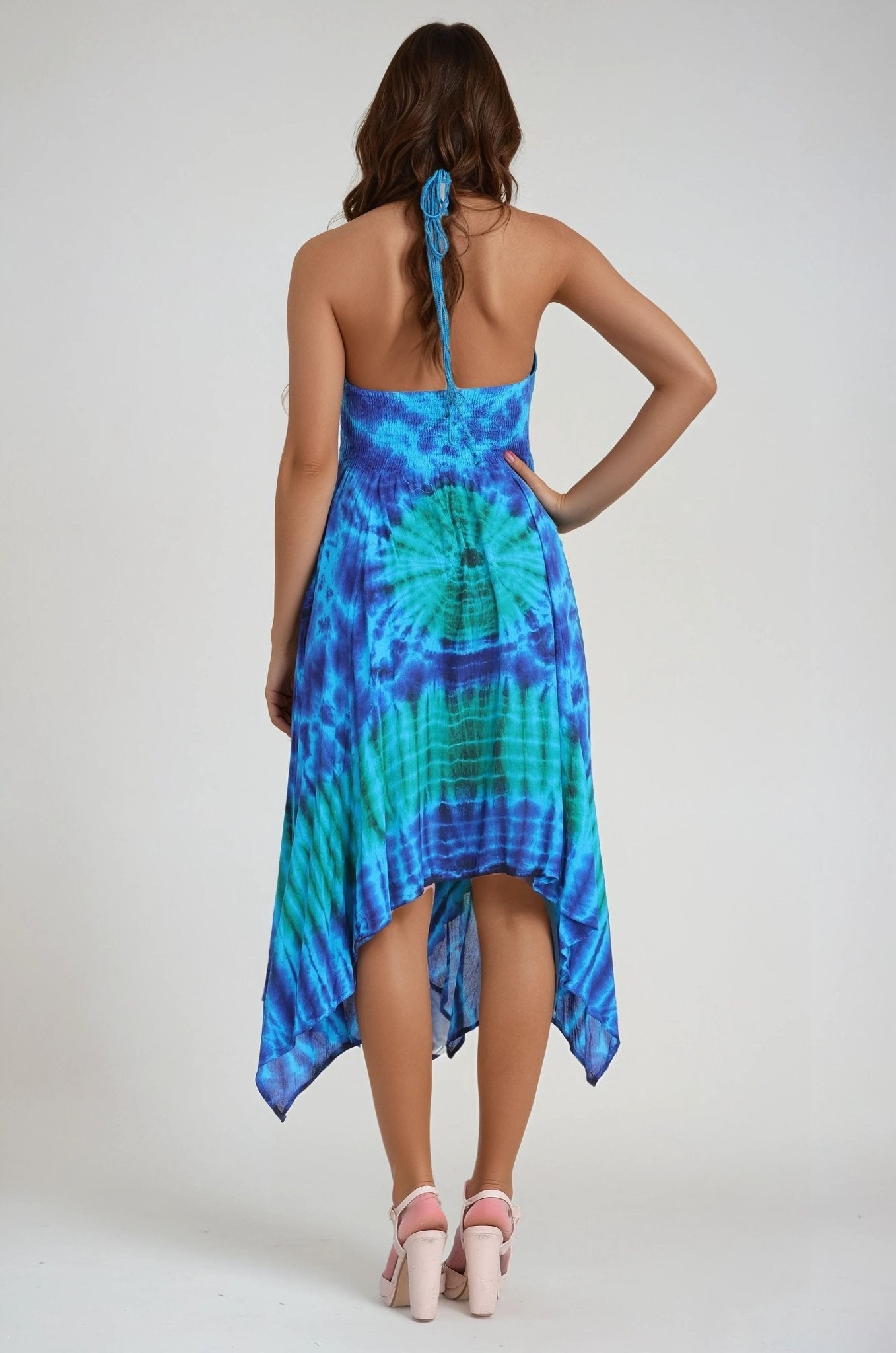 Tie Dye Acid Wash Dress (S/M - 1X/2X) 4 Colors ADL30331 - Advance Apparels Inc