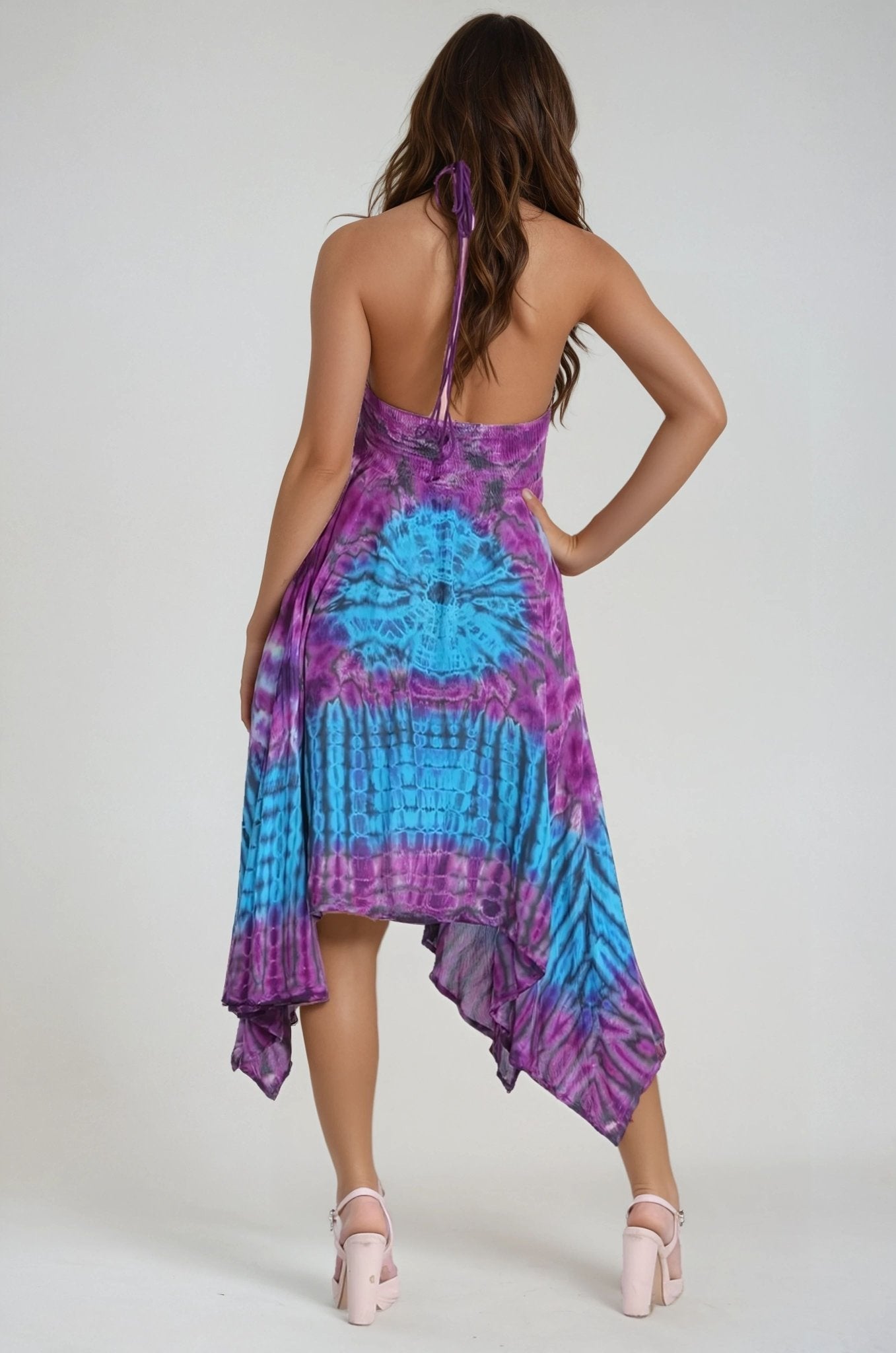 Tie Dye Acid Wash Dress (S/M - 1X/2X) 4 Colors ADL30331 - Advance Apparels Inc