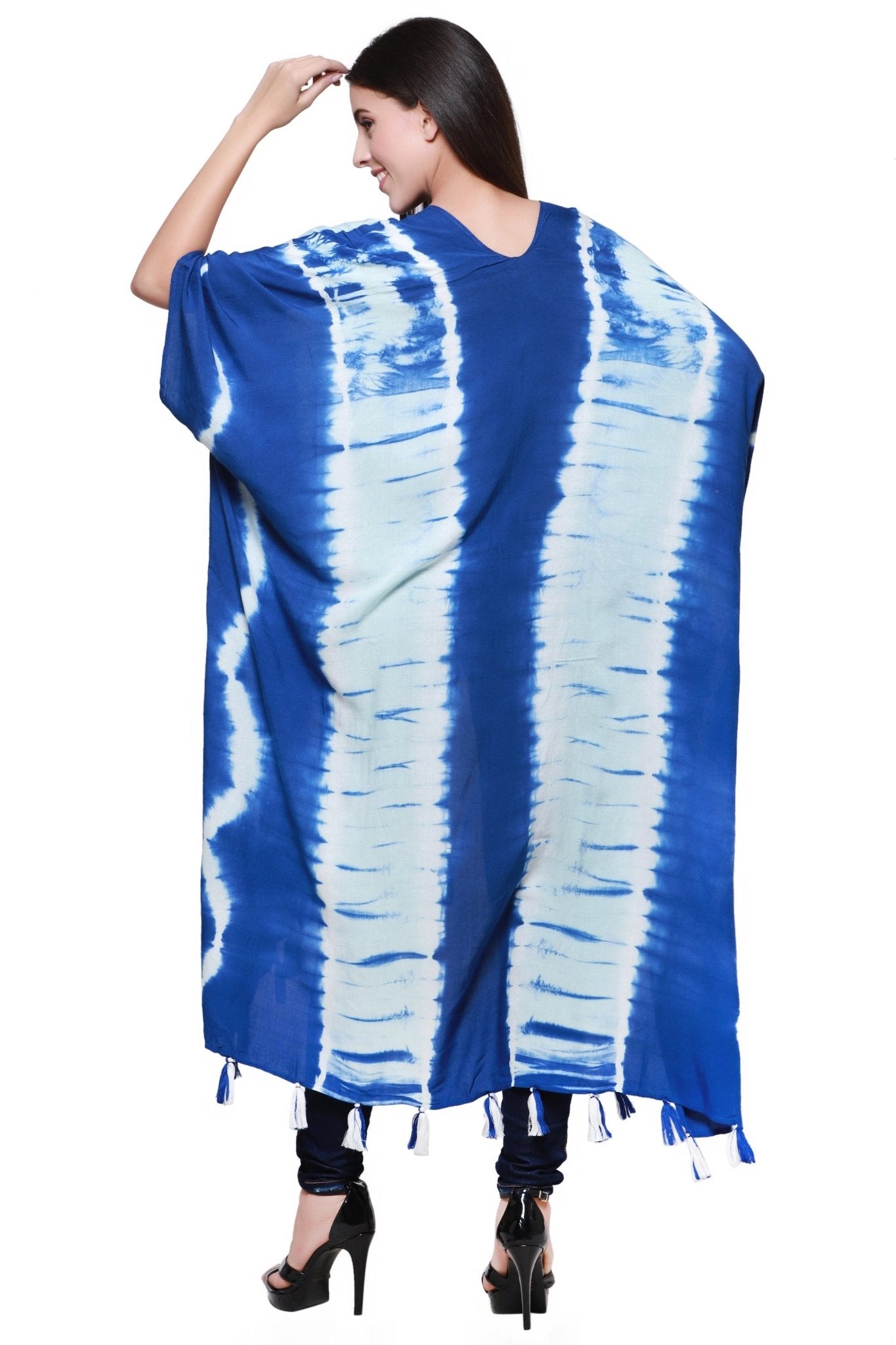 Tie Dye Beach Cover Up Kimono 22030 - Advance Apparels Inc