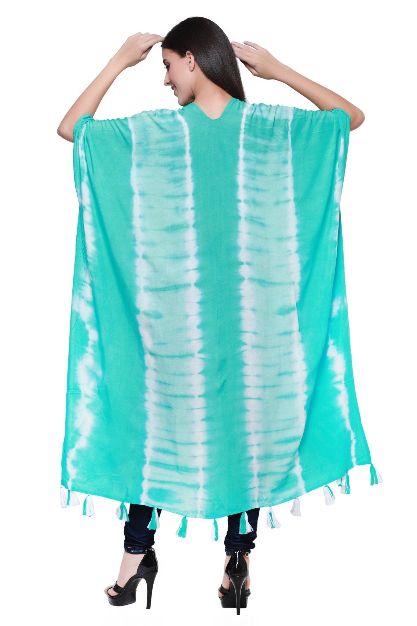 Tie Dye Beach Cover Up Kimono 22030 - Advance Apparels Inc