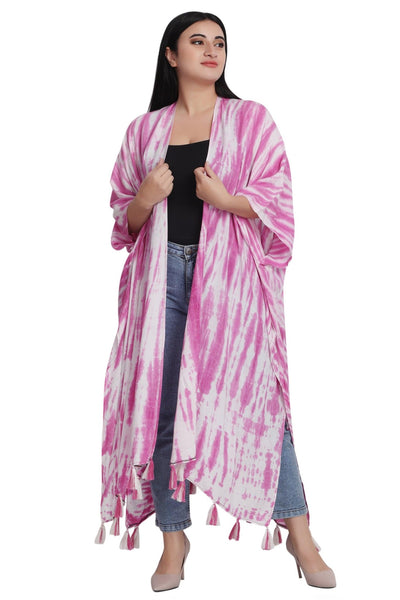 Tie Dye Beach Cover-Up Kimono 22035 - Advance Apparels Inc