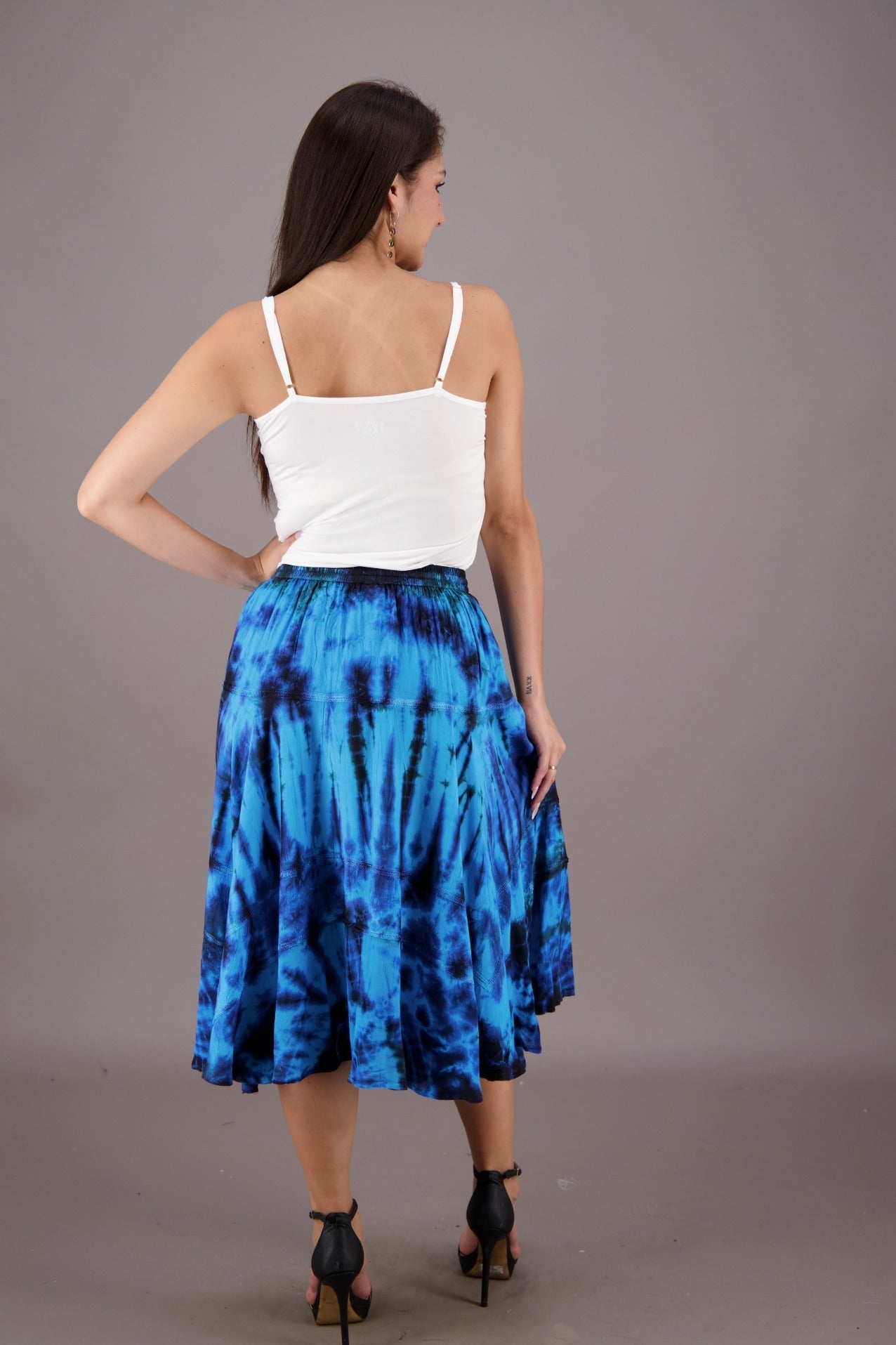 Tranquil Tides Mid - Length Skirt 18221 - Advance Apparels Inc
