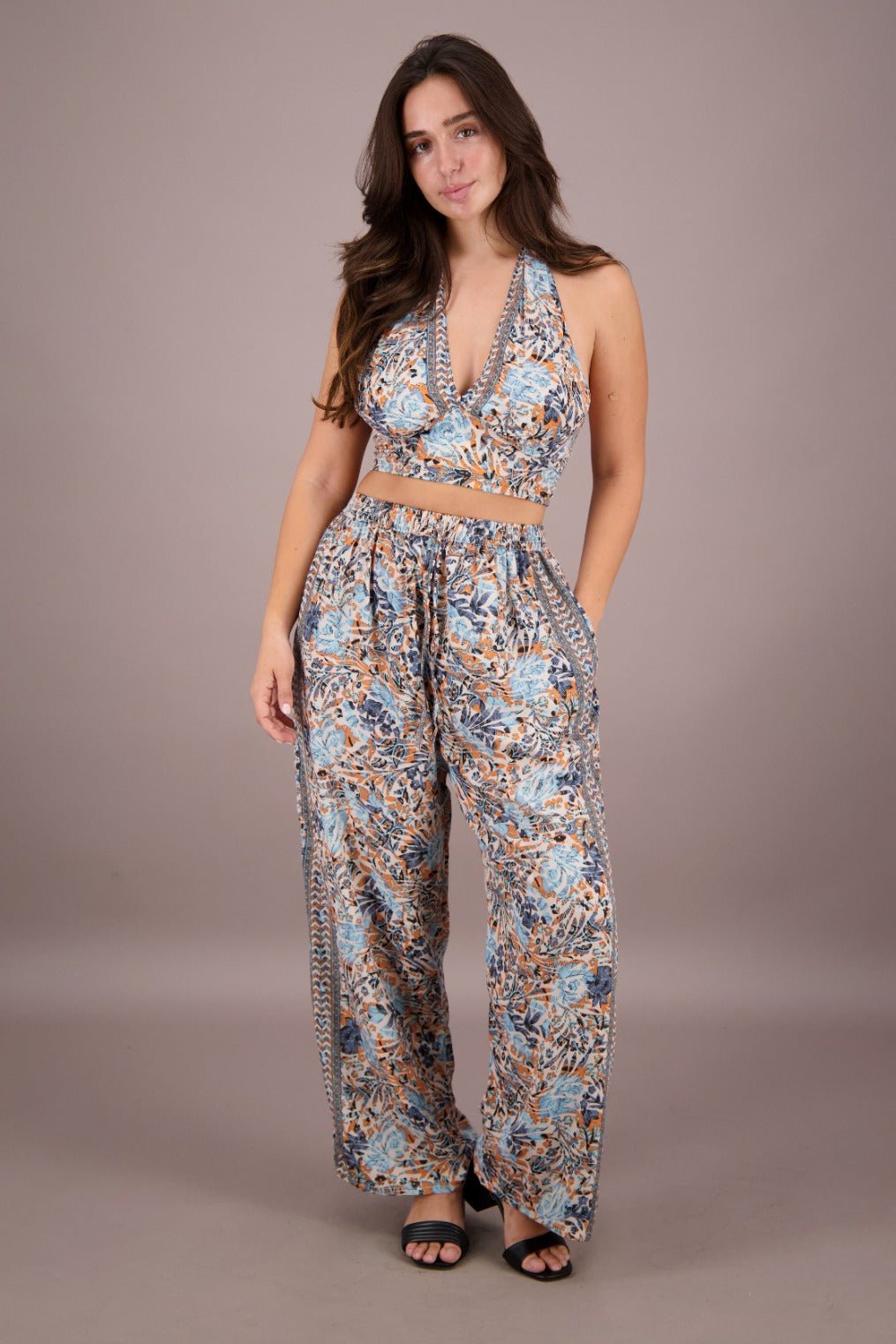 Two Piece Silk Set AB - 32073 - Advance Apparels Inc