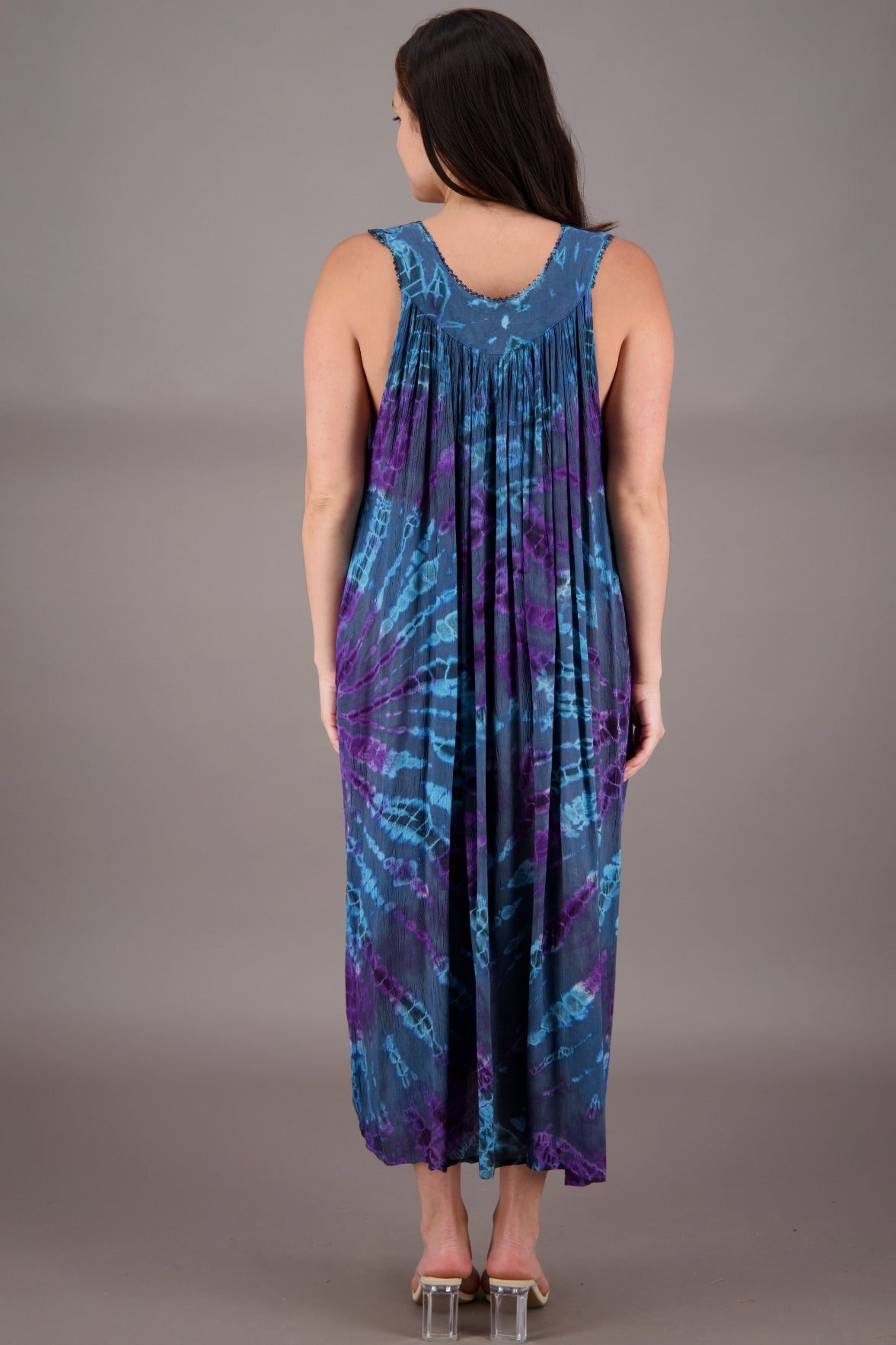 V - Neck Tie Dye Dress 24325 - Advance Apparels Inc