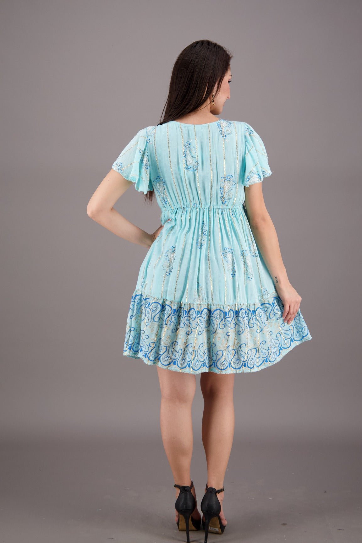 Vineyard Vibe Paisley Middy Dress 24926 - Advance Apparels Inc