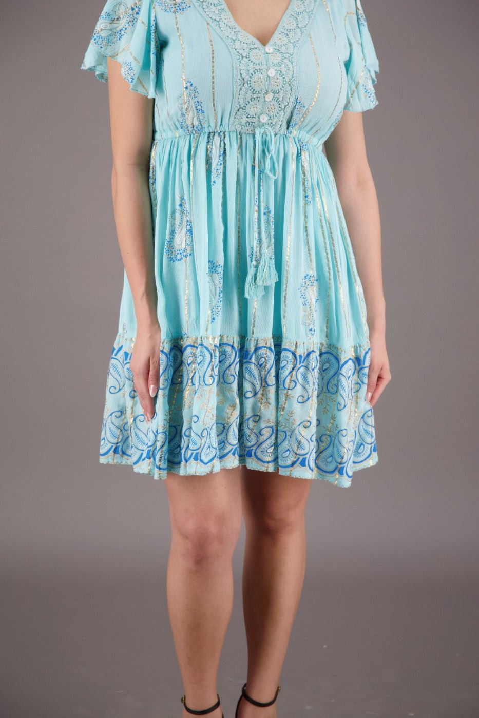 Vineyard Vibe Paisley Middy Dress 24926 - Advance Apparels Inc
