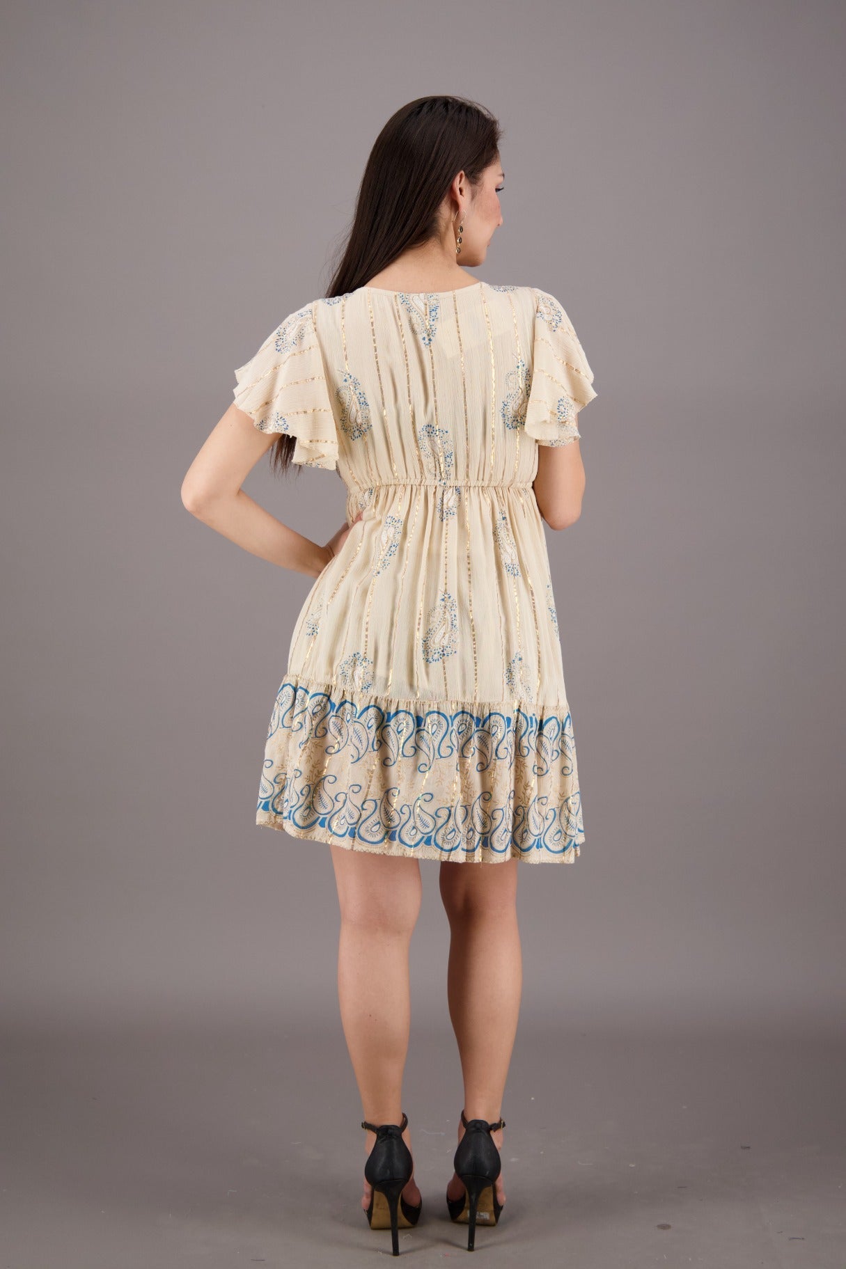 Vineyard Vibe Paisley Middy Dress 24926 - Advance Apparels Inc