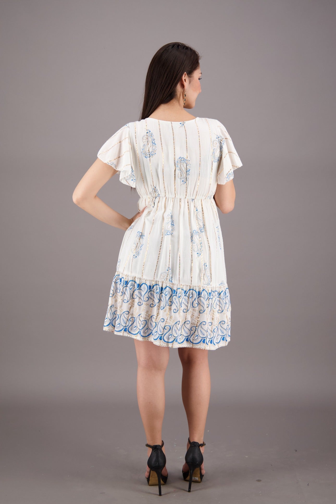 Vineyard Vibe Paisley Middy Dress 24926 - Advance Apparels Inc