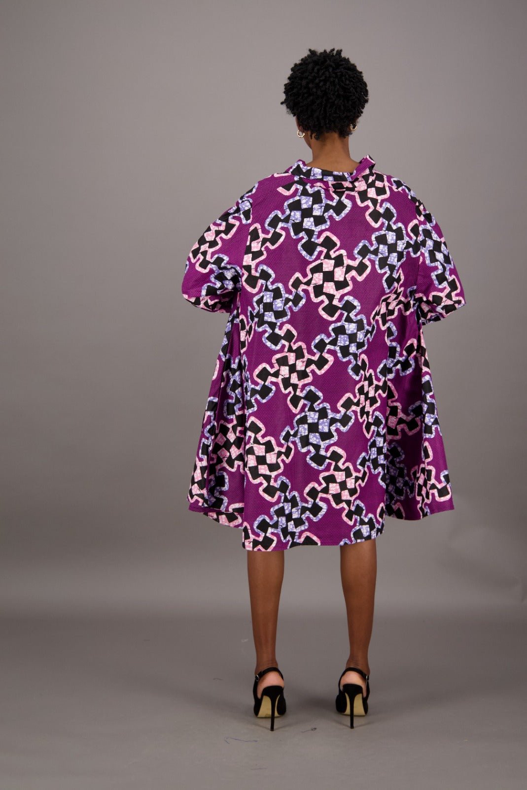 Violet Maze Swing Dress AD - 25040 - 254 - Advance Apparels Inc