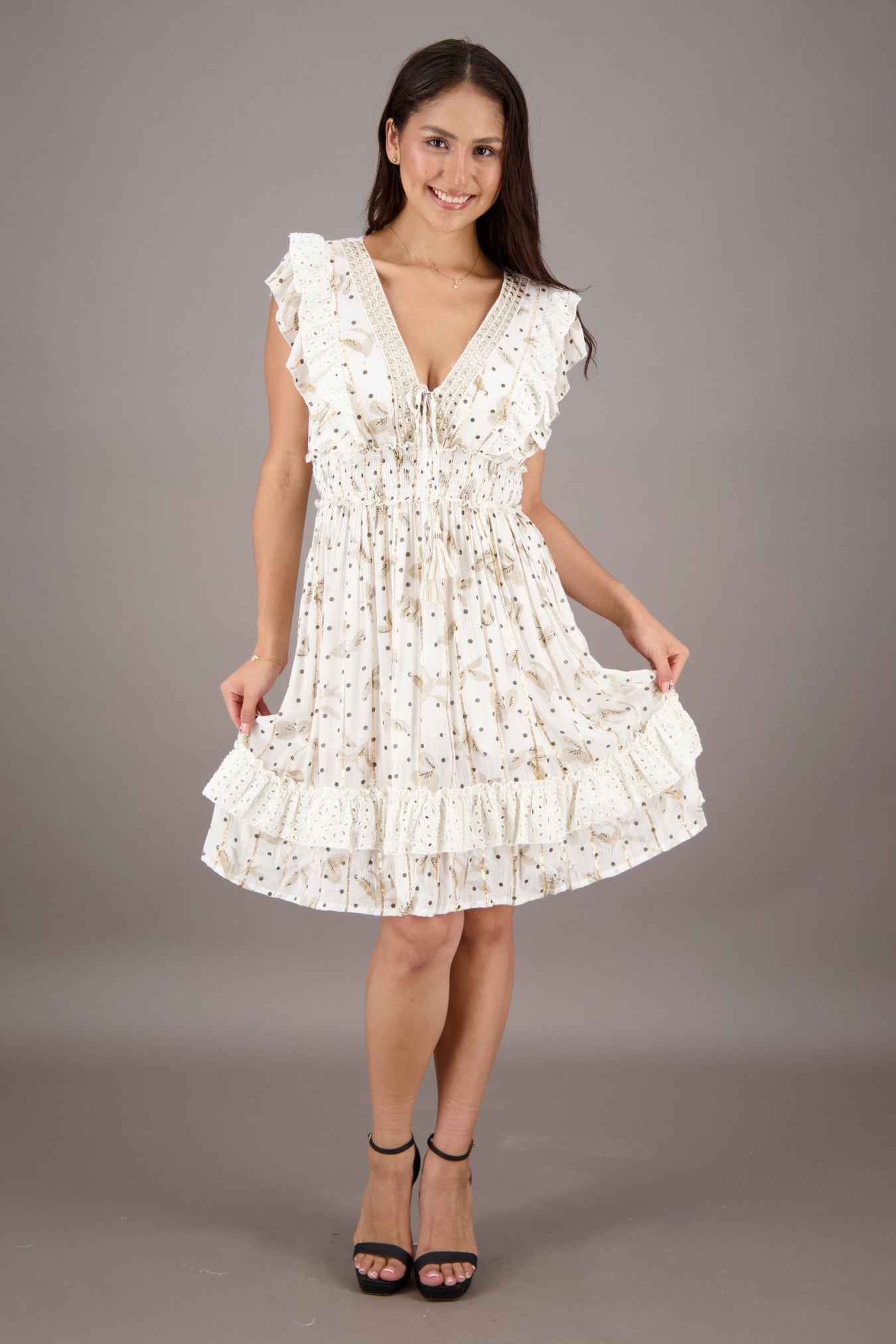 Wanderlight Flutter Dress 24724 - Advance Apparels Inc