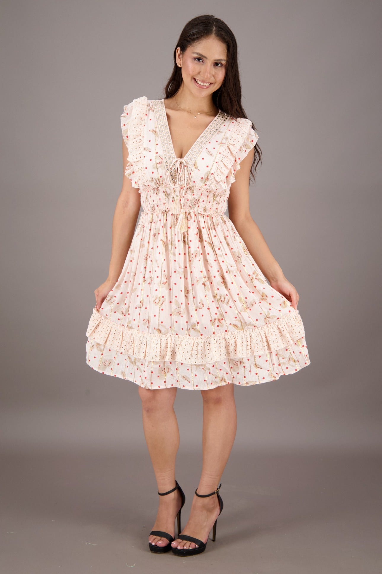 Wanderlight Flutter Dress 24724 - Advance Apparels Inc