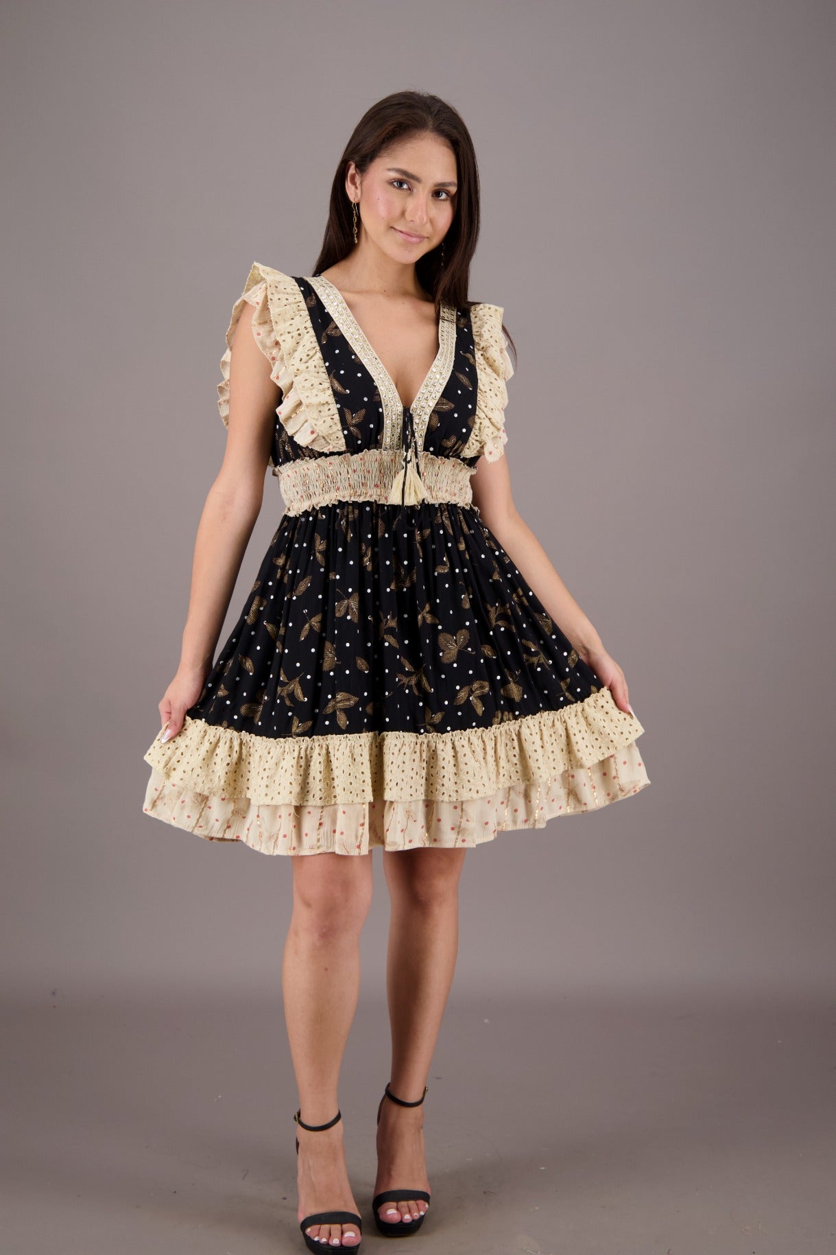 Wanderlight Flutter Dress 24724 - Advance Apparels Inc