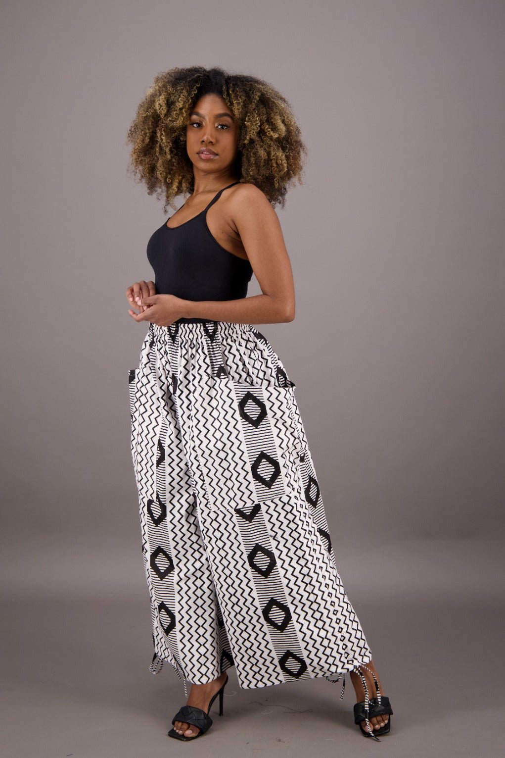 Wide Leg African Print Pants P092 - 266 - Advance Apparels Inc
