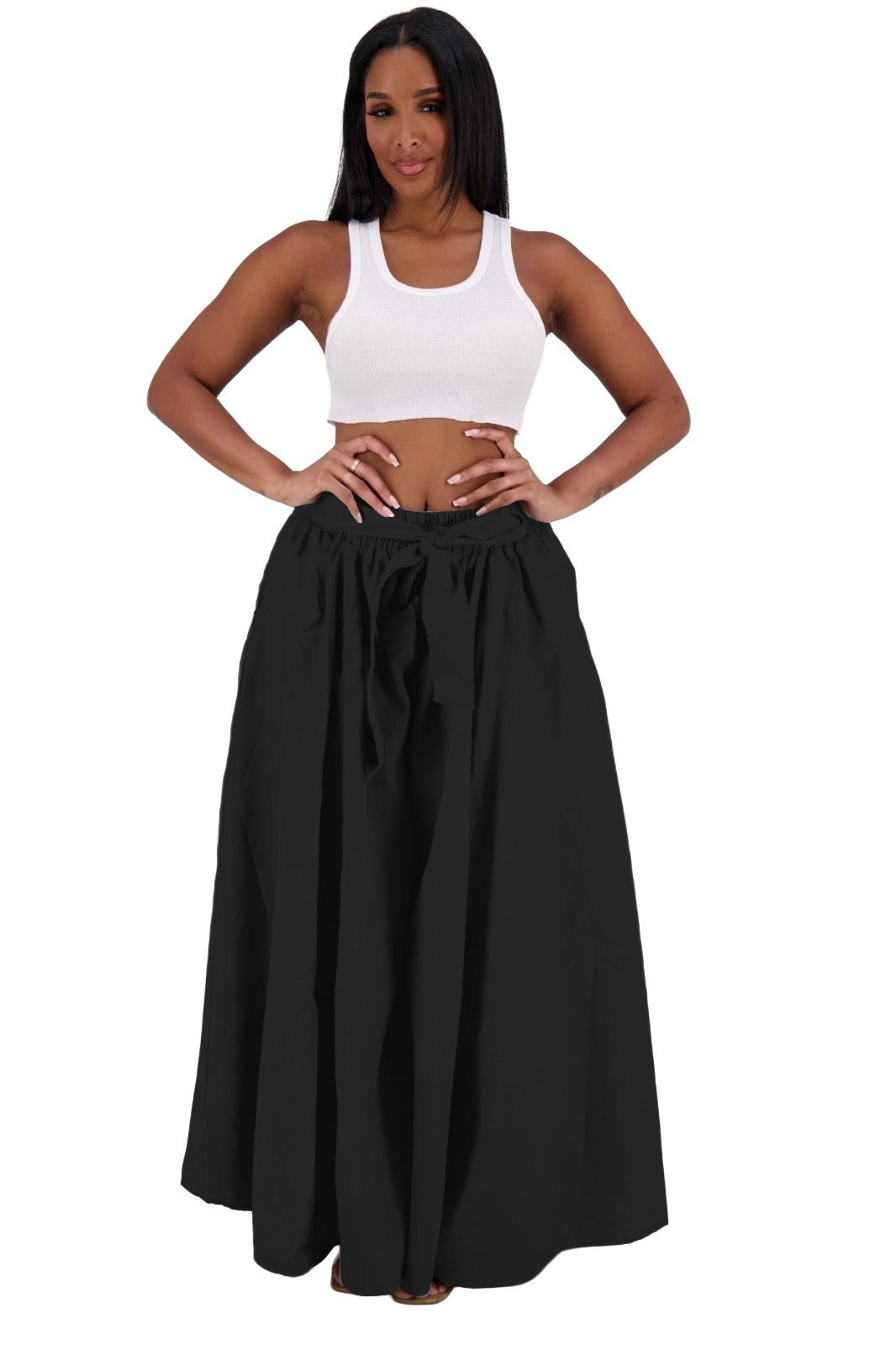 Wide Leg Palazzo Pants 24061 - Advance Apparels Inc