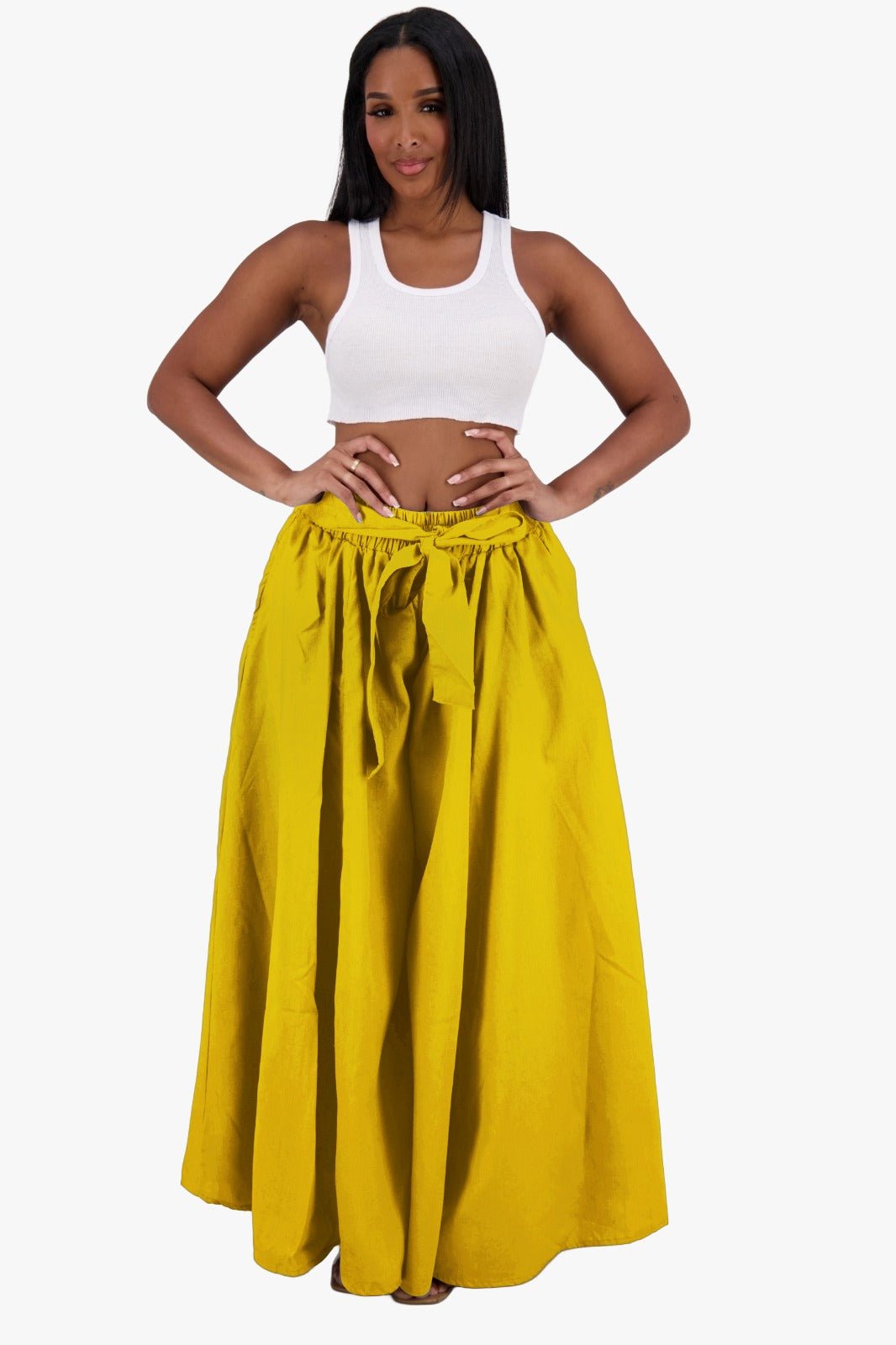 Wide Leg Palazzo Pants 24061 - Advance Apparels Inc