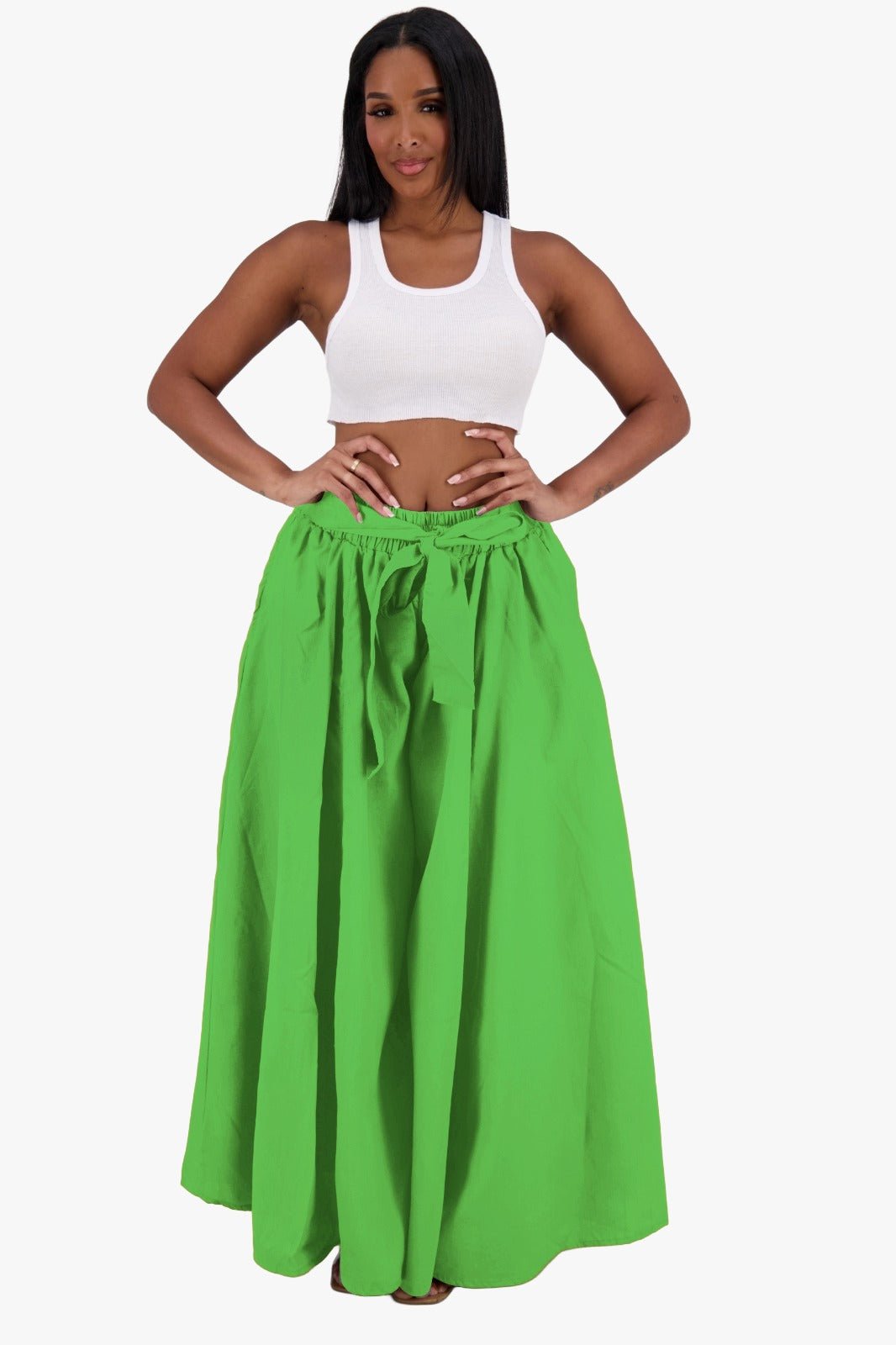 Wide Leg Palazzo Pants 24061 - Advance Apparels Inc